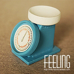 Balance électronique de cuisine pour maison de poupée échelle 1:12 - Accessoire de mobilier miniature
