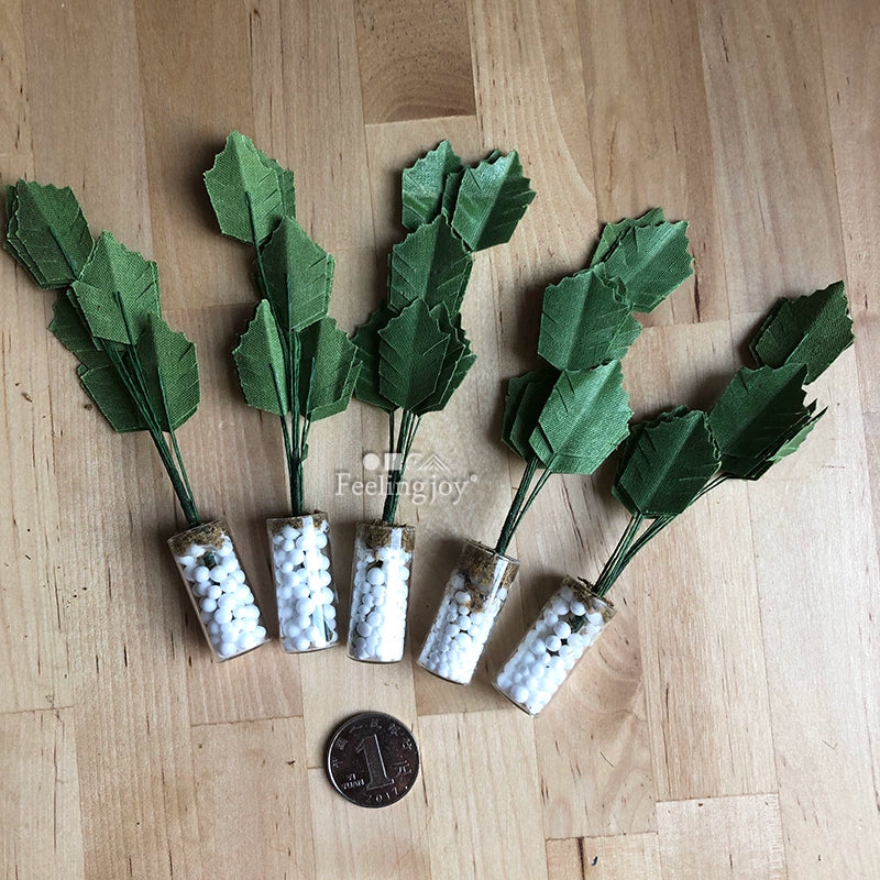 Accessoires miniatures pour maison de poupée à l'échelle 1:6 : plantes en pot réalistes pour poupées BJD, accessoires de photographie