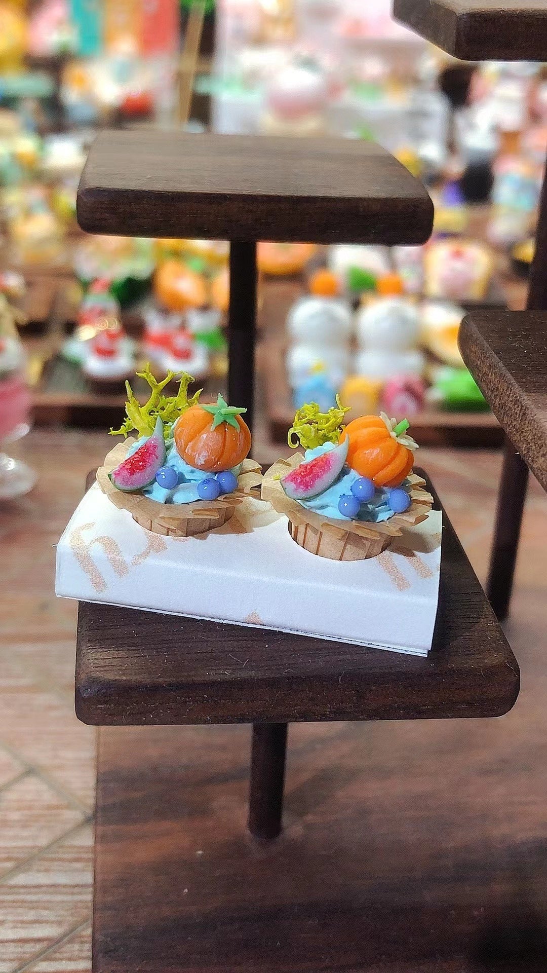 1:12 Scale Miniature Cupcake Series Dollhouse Cake Shop Scene Miniature Food Play
