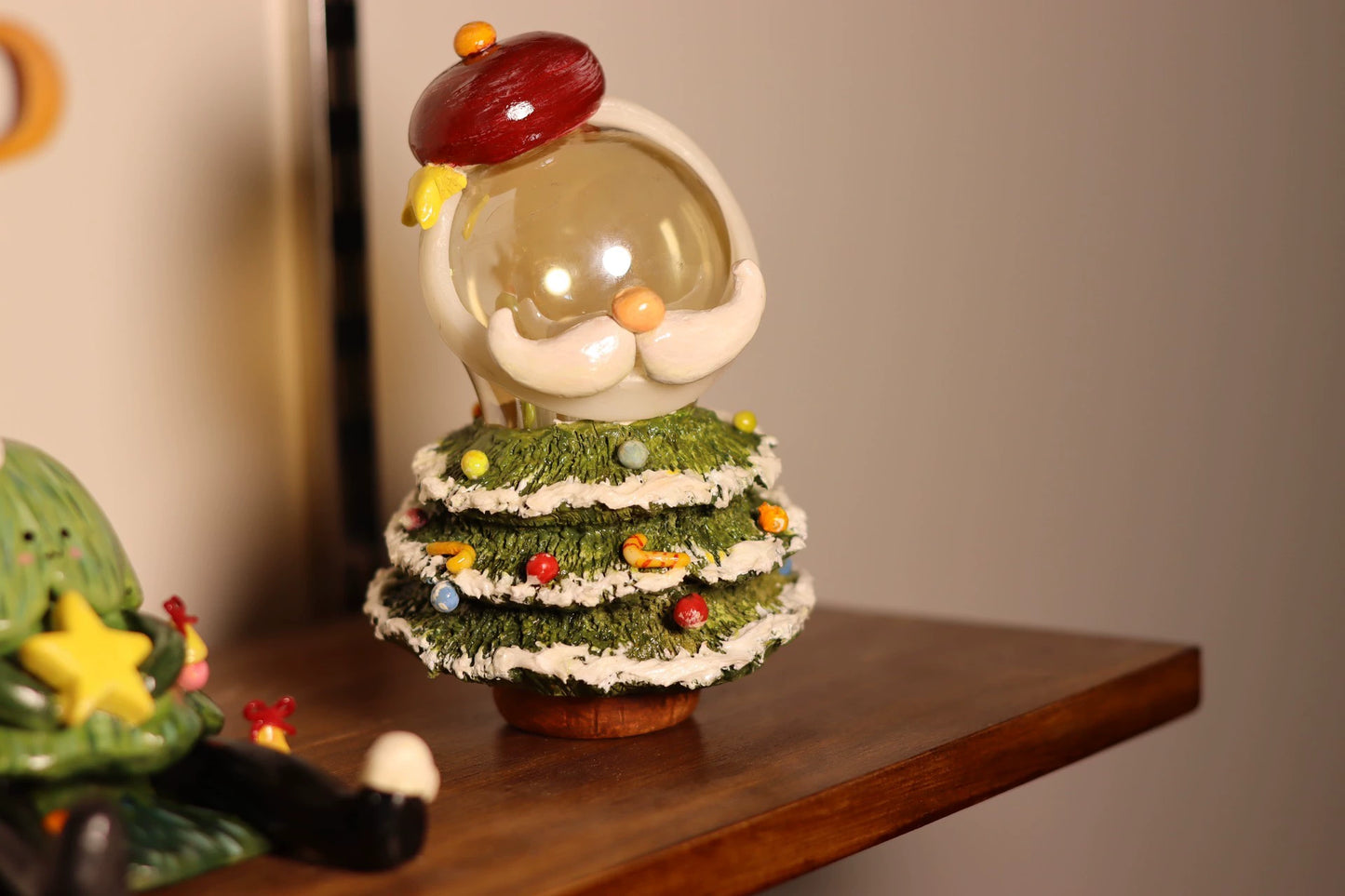 Handmade Miniature Christmas Tree With Lights 1:12 Scale Dollhouse Decor