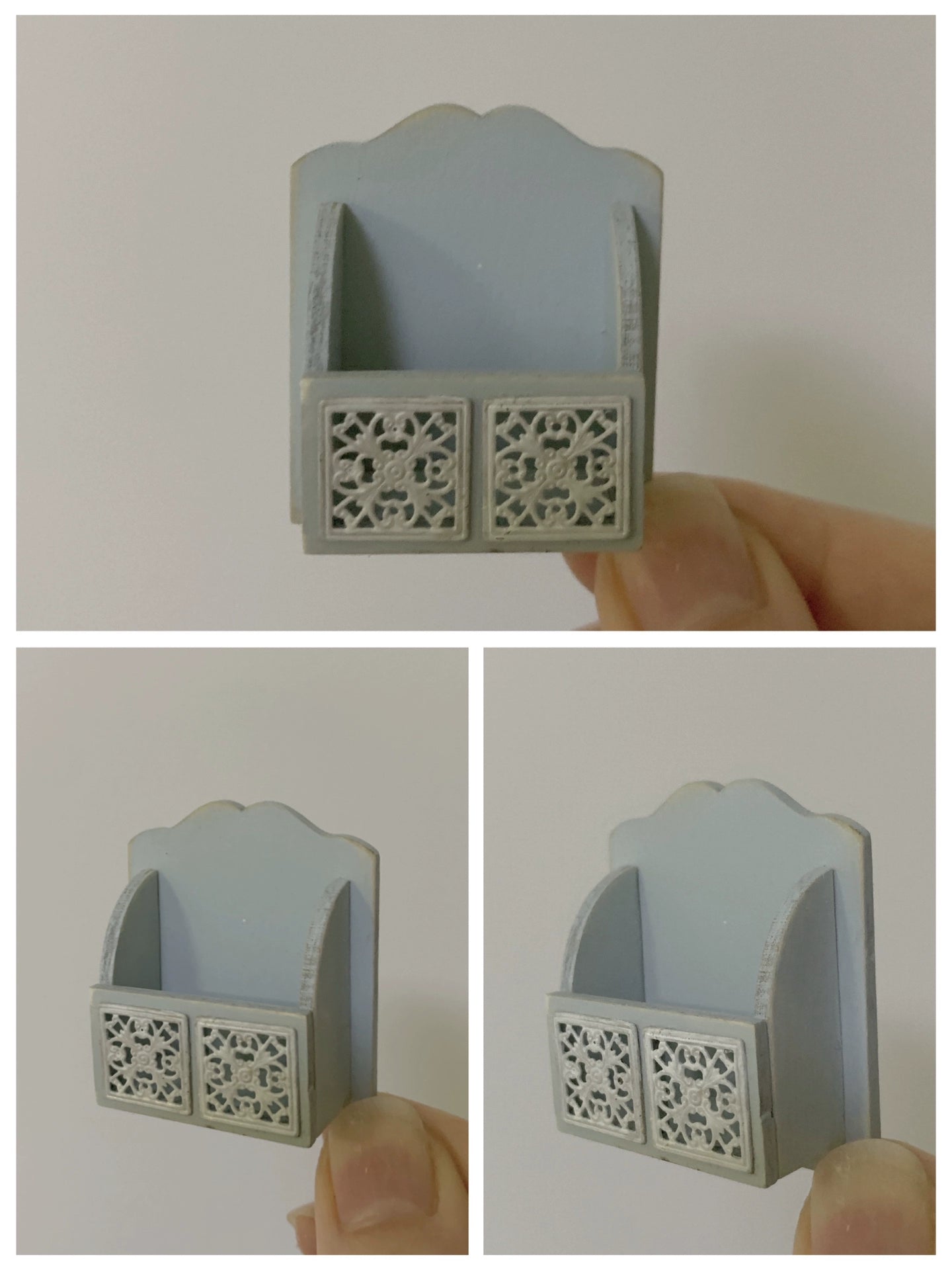 1:6 Scale Vintage Wooden Cabinet Wall Shelf Miniature Dollhouse Furniture For Blythe Dolls