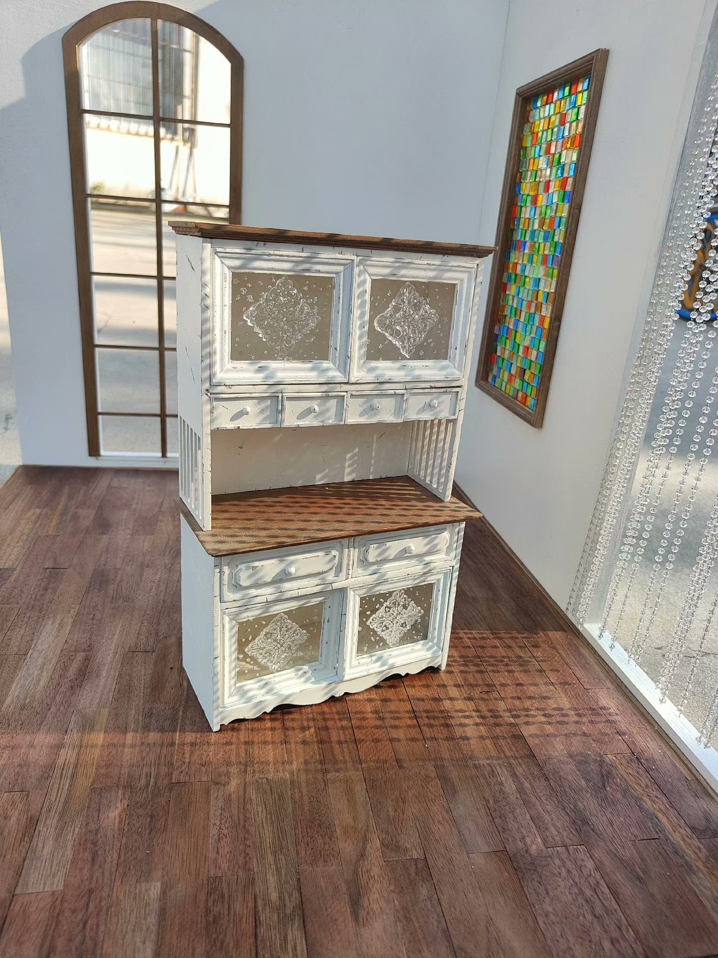 Buffet vintage à l'échelle 1:6, meuble de cuisine miniature pour maison de poupée Blythe BJD