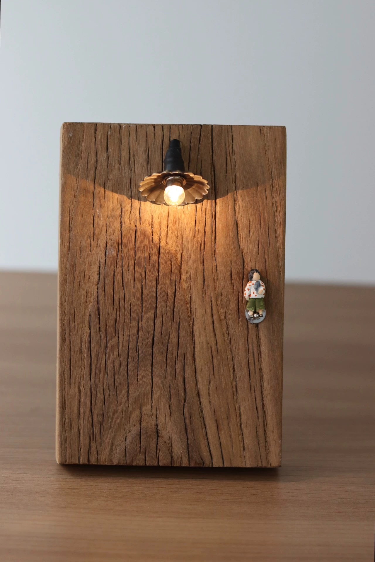 1:12 Scale Wooden Lamp Miniature Dollhouse Lighting Accessory