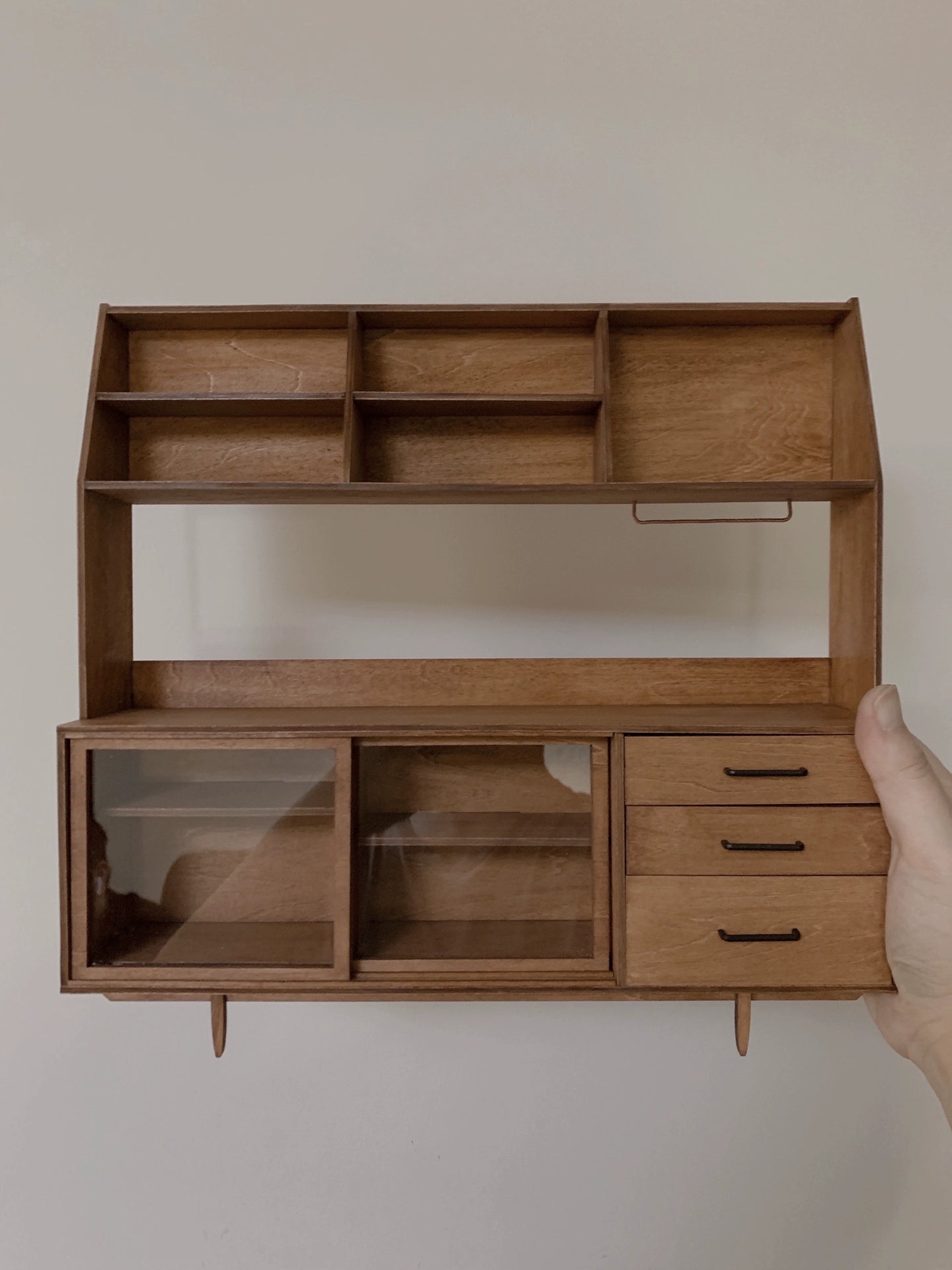1:6 Scale 1:12 Scale Miniature Sideboard Cabinet Dollhouse Furniture Kitchen Living Room Decor