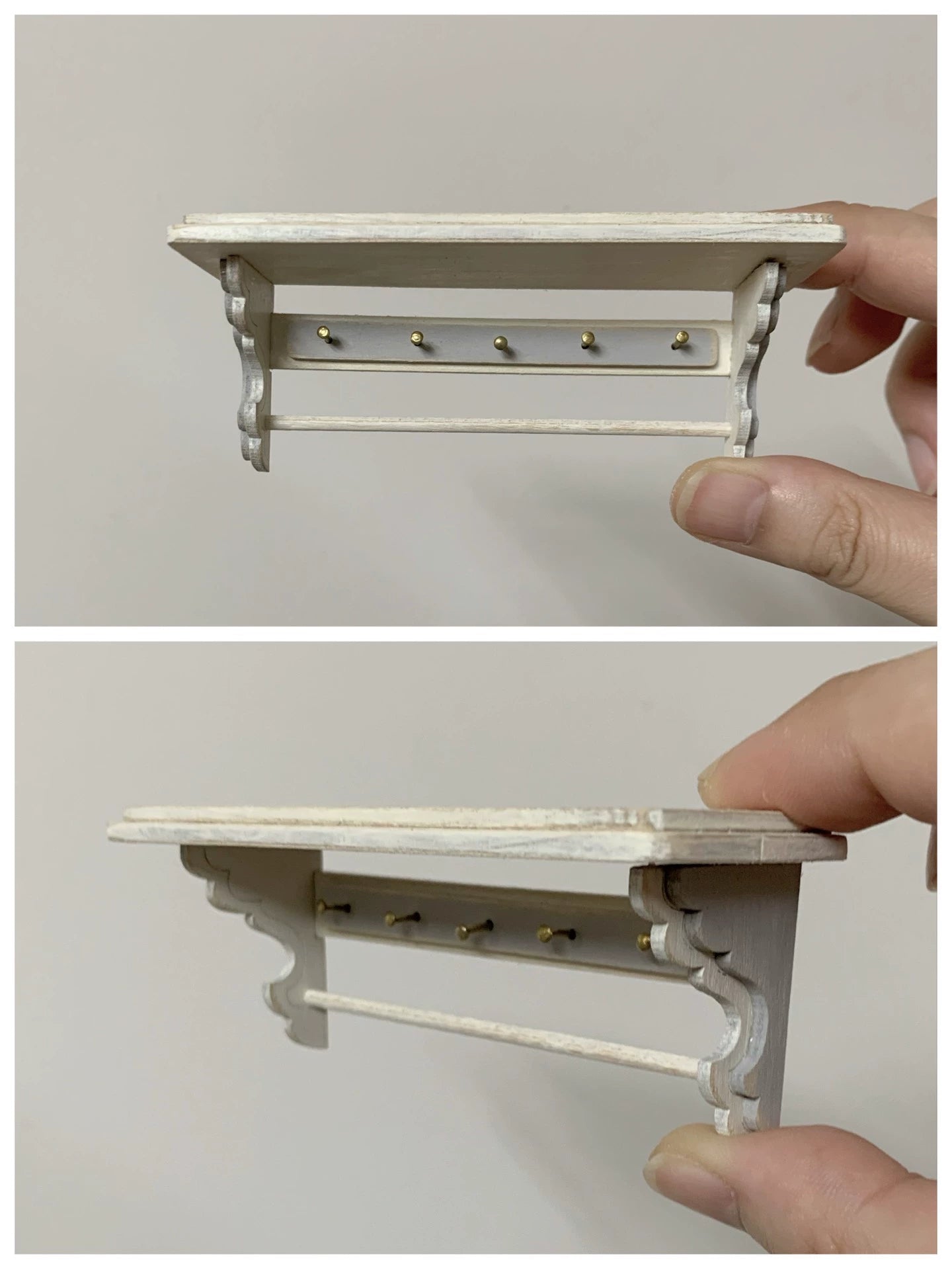 1:12 Scale Miniature Dollhouse Furniture Wooden Shelf For Blythe Dolls OB11