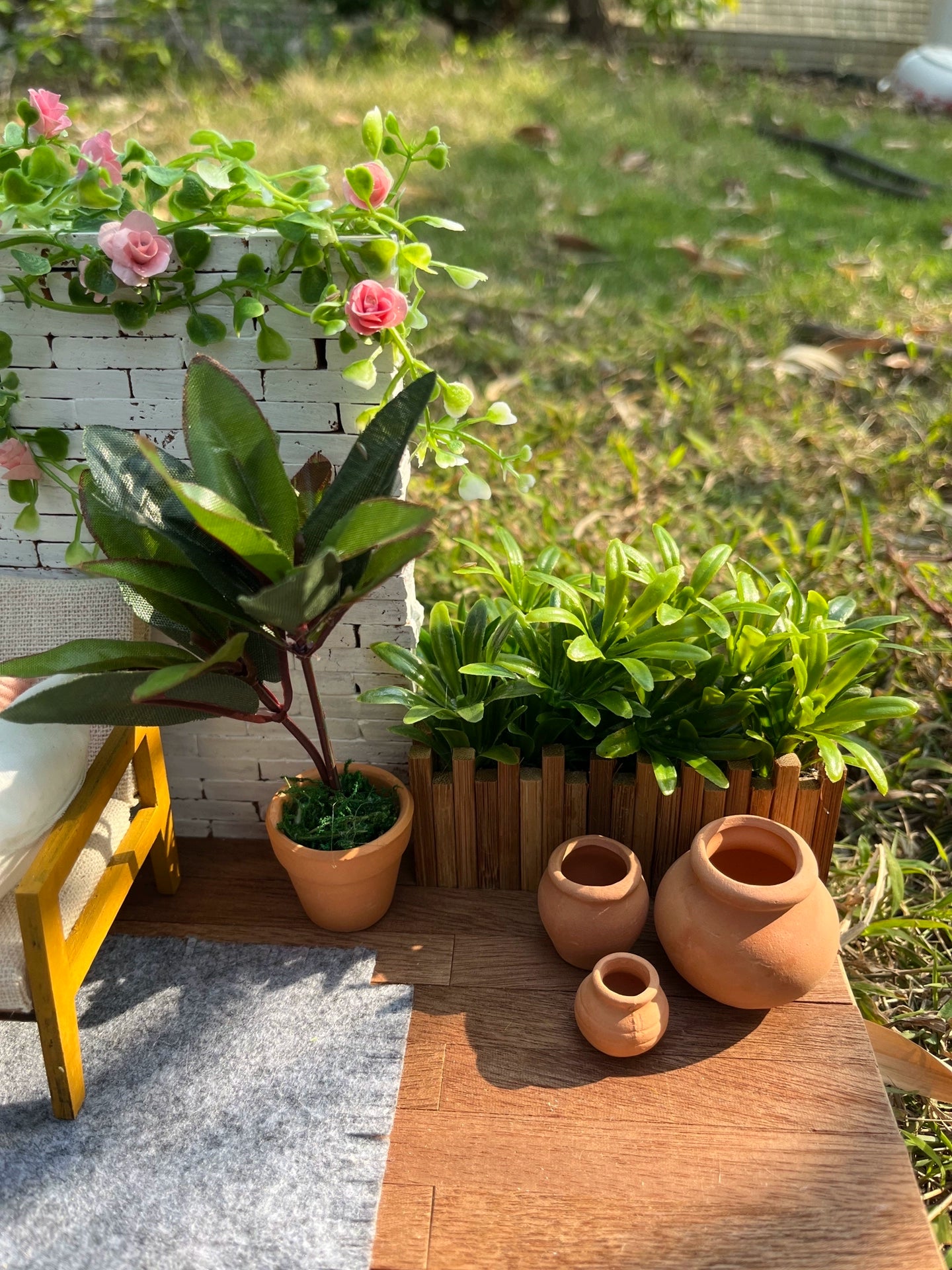 Casa de muñecas en miniatura a escala 1:12, hecha a mano, set de fotografía de escena OB11