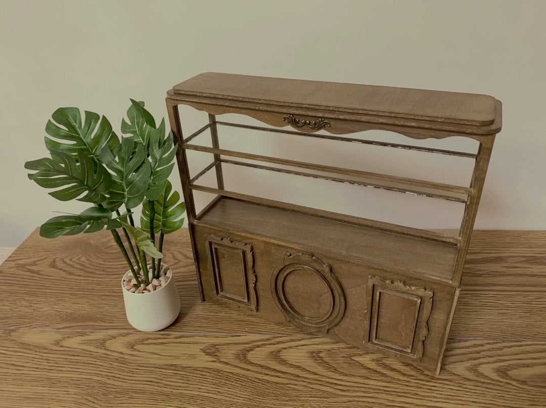 1:6 Scale 1:12 Scale Wooden Bread Cabinet Cake Display Miniature Dollhouse Furniture For Blythe Dolls