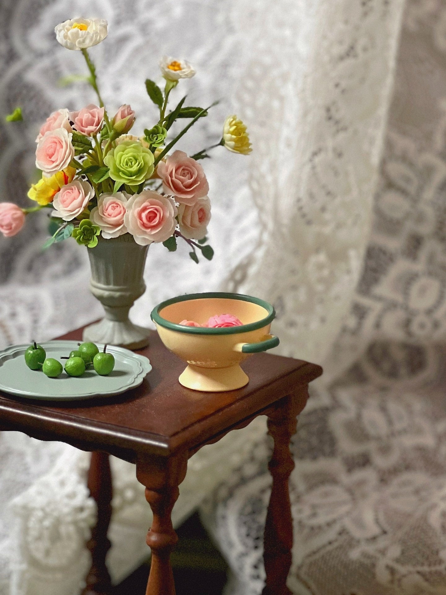 1:6 Scale Miniature Flower Arrangement Set For Blythe Dollhouse Decor