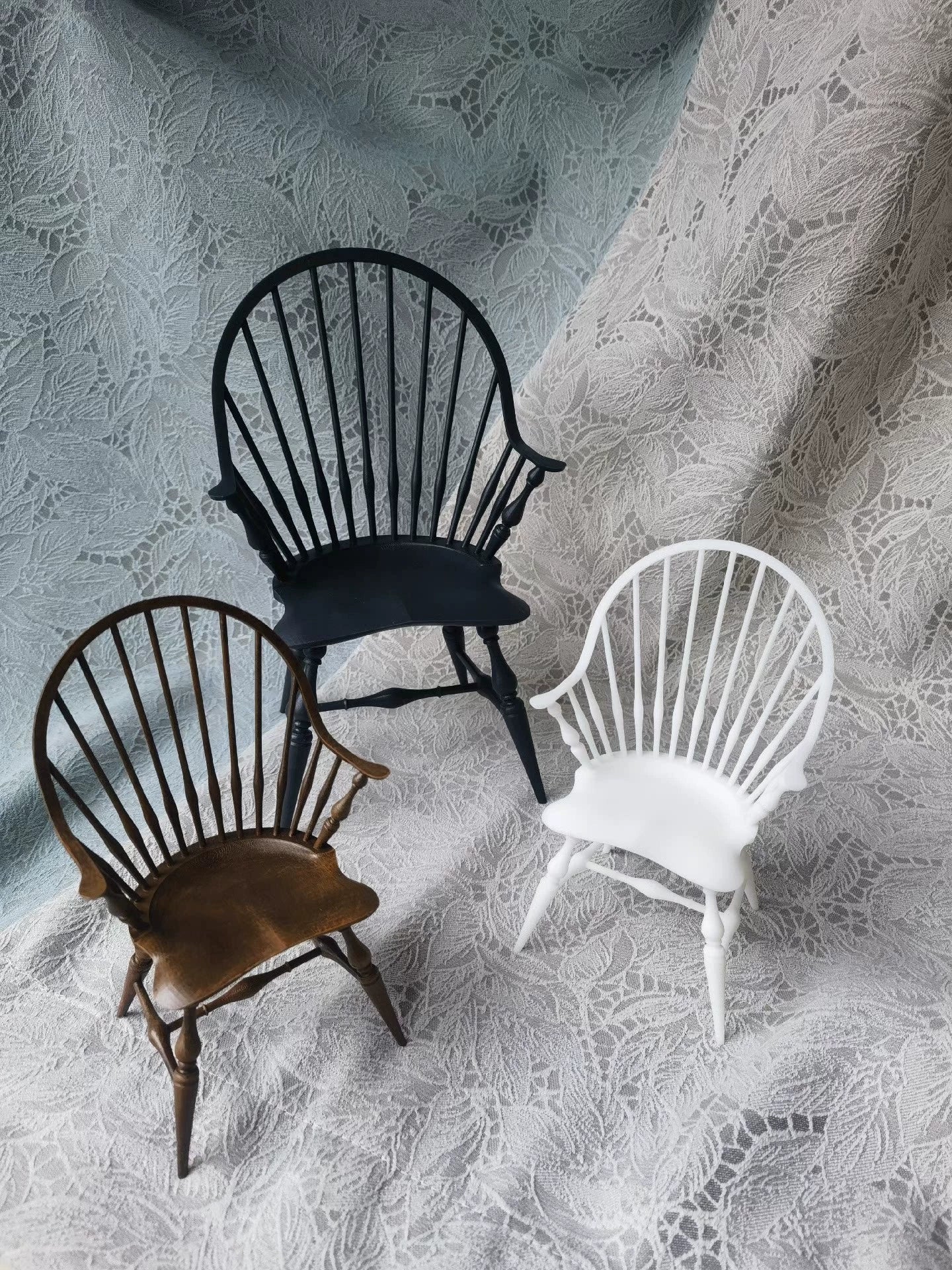 1:12 Scale Windsor Chair Miniature Dollhouse Furniture