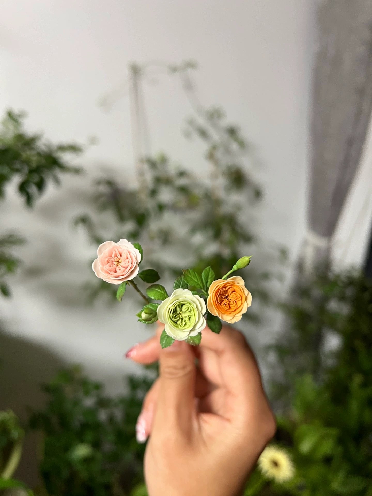 1:6 Scale Miniature Austin Roses For Blythe Dollhouse Decor