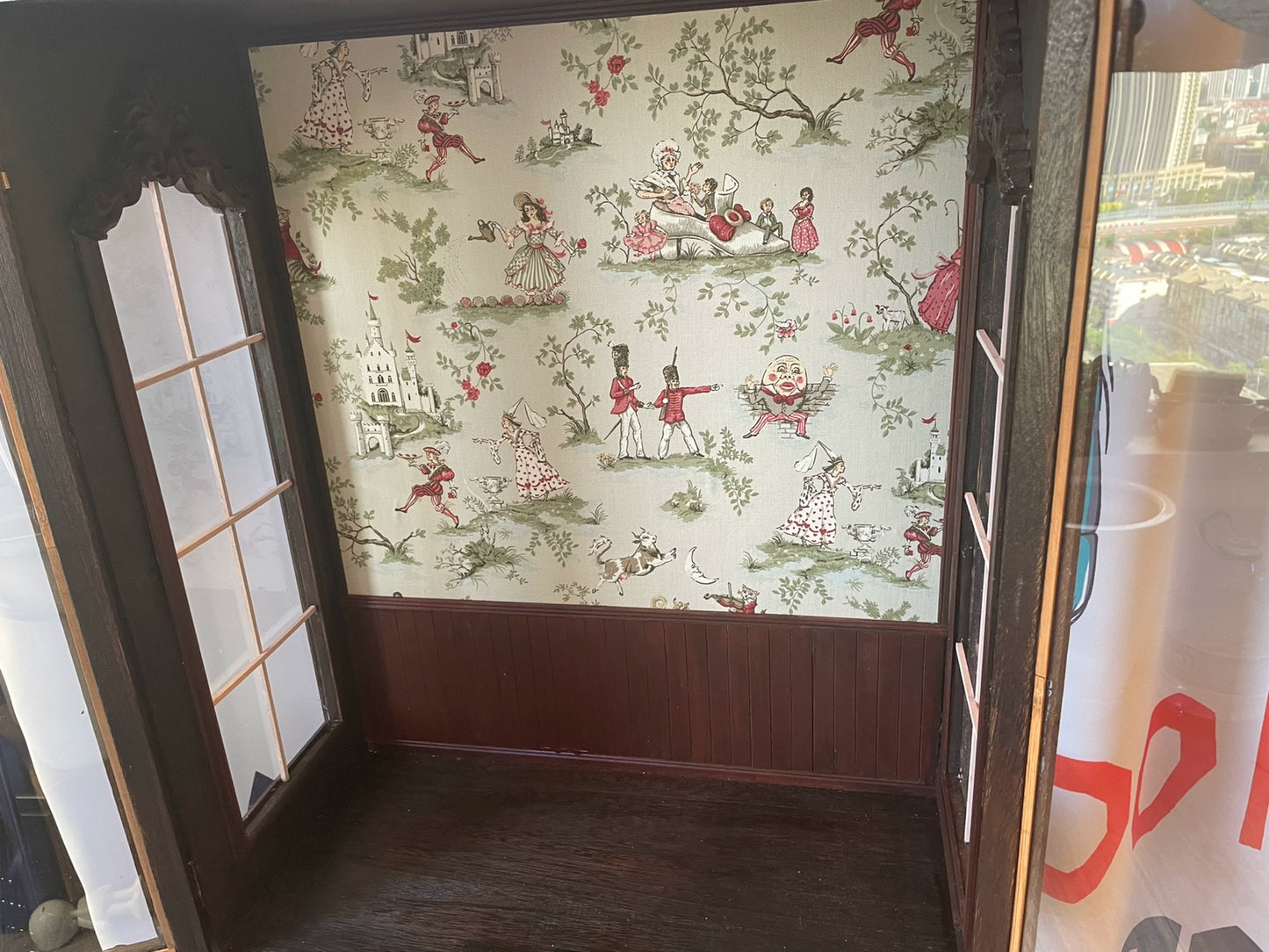 Vitrine de maison de poupée échelle 1:6 pour poupées Blythe BJD, meubles miniatures, armoire en bois personnalisée
