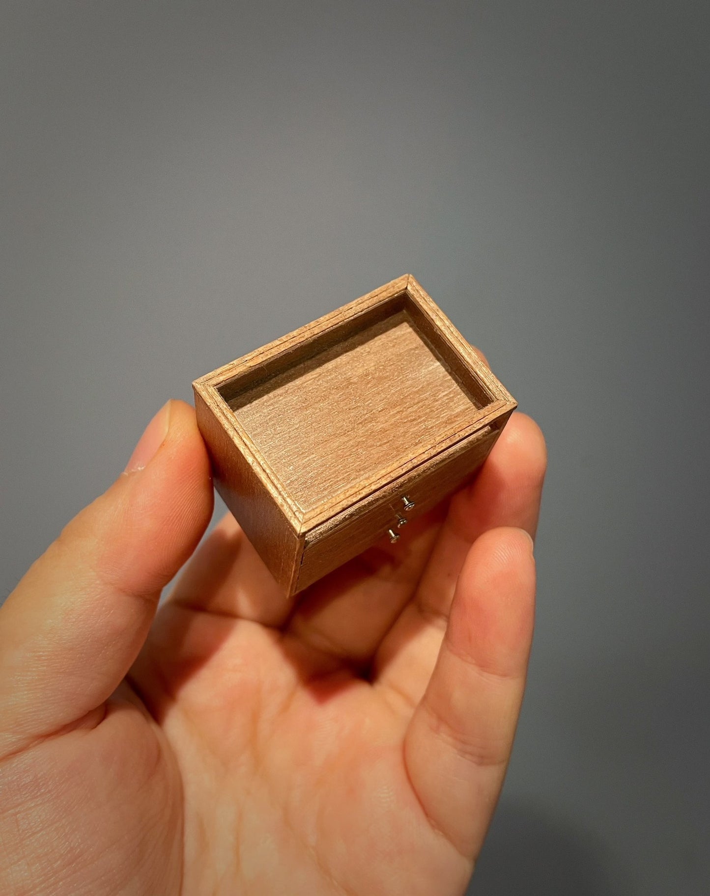 Vitrina con cajones en miniatura para muebles de casa de muñecas