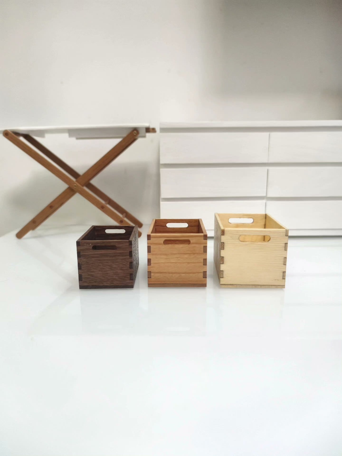Panier de rangement miniature à l'échelle 1:12, accessoire pour maison de poupée
