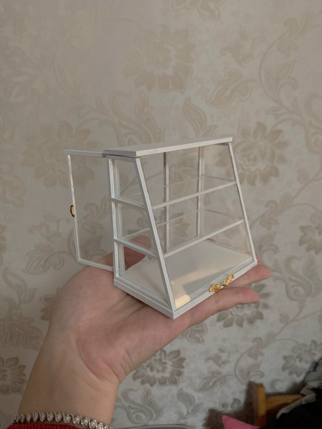 1:6 Scale 1:12 Scale Wooden Cabinet Bookshelf Display Shelf Miniature Furniture For Blythe Dollhouse