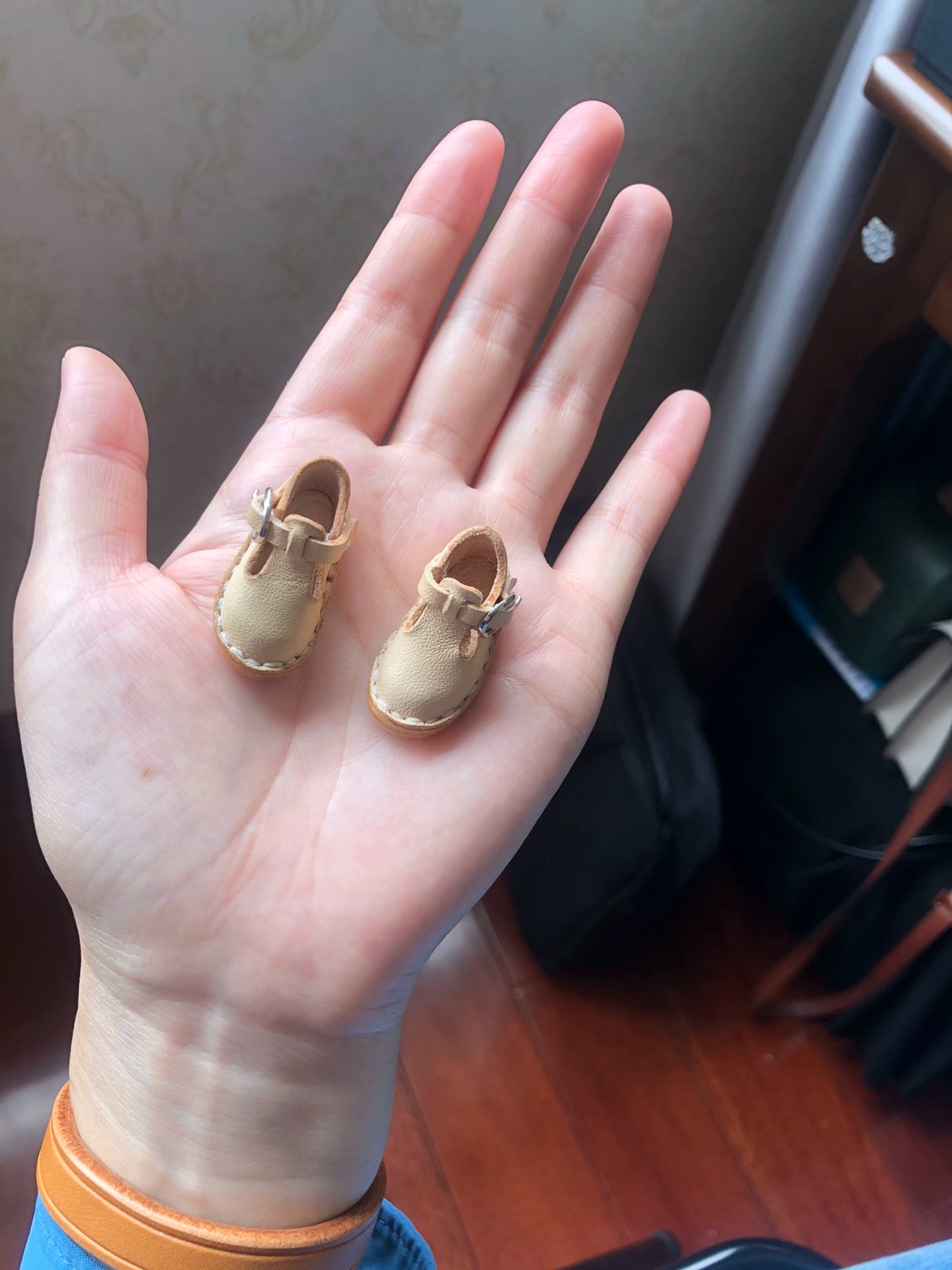 1:6 Scale BJD Doll Shoes Miniature Japanese Buckle Style Customizable Shoes