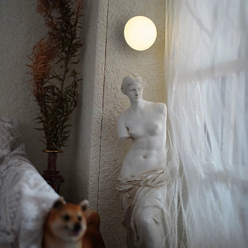 Applique murale LED en forme de champignon pour maison de poupée miniature à l'échelle 1:6 et 1:12, pour accessoires BJD et Blythe