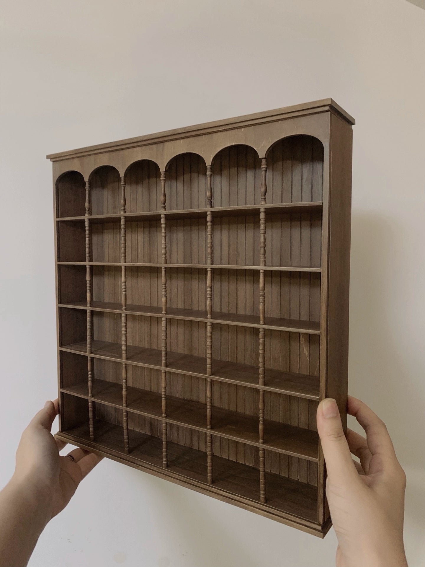 1:6 Scale 1:12 Scale Wooden Cabinet Bookshelf Display Shelf Miniature Dollhouse Furniture For Blythe Dolls