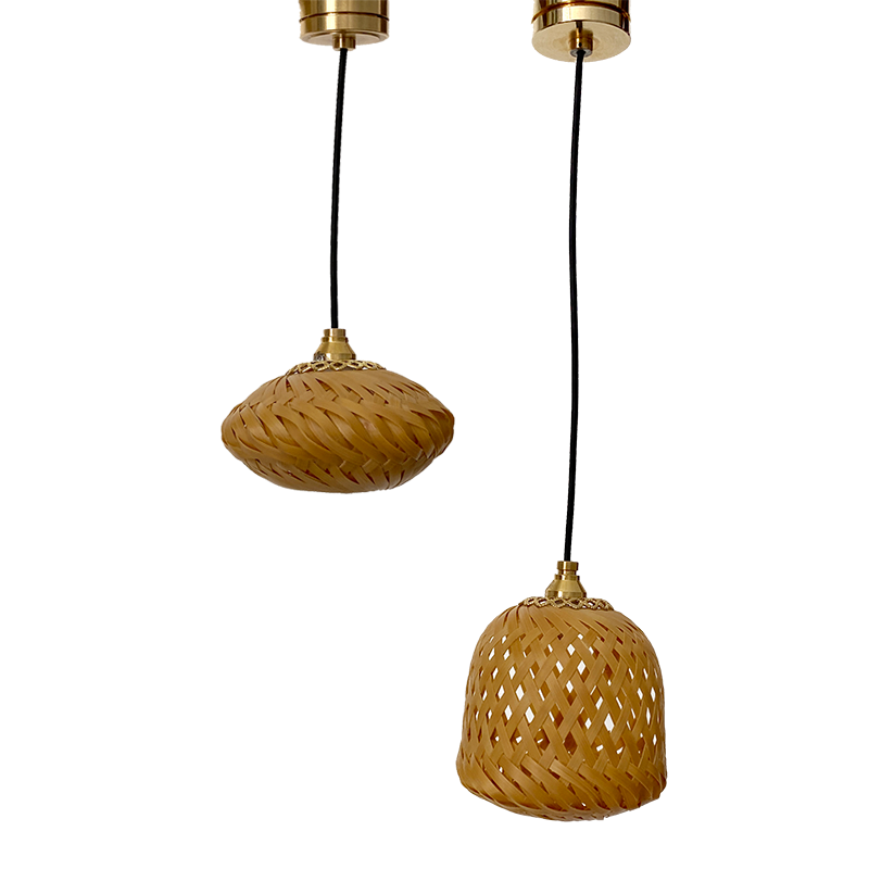 Accessoires de maison de poupée miniature BJD Blythe à l'échelle 1:6, suspension en bambou faite à la main à l'échelle 1:12, meubles miniatures