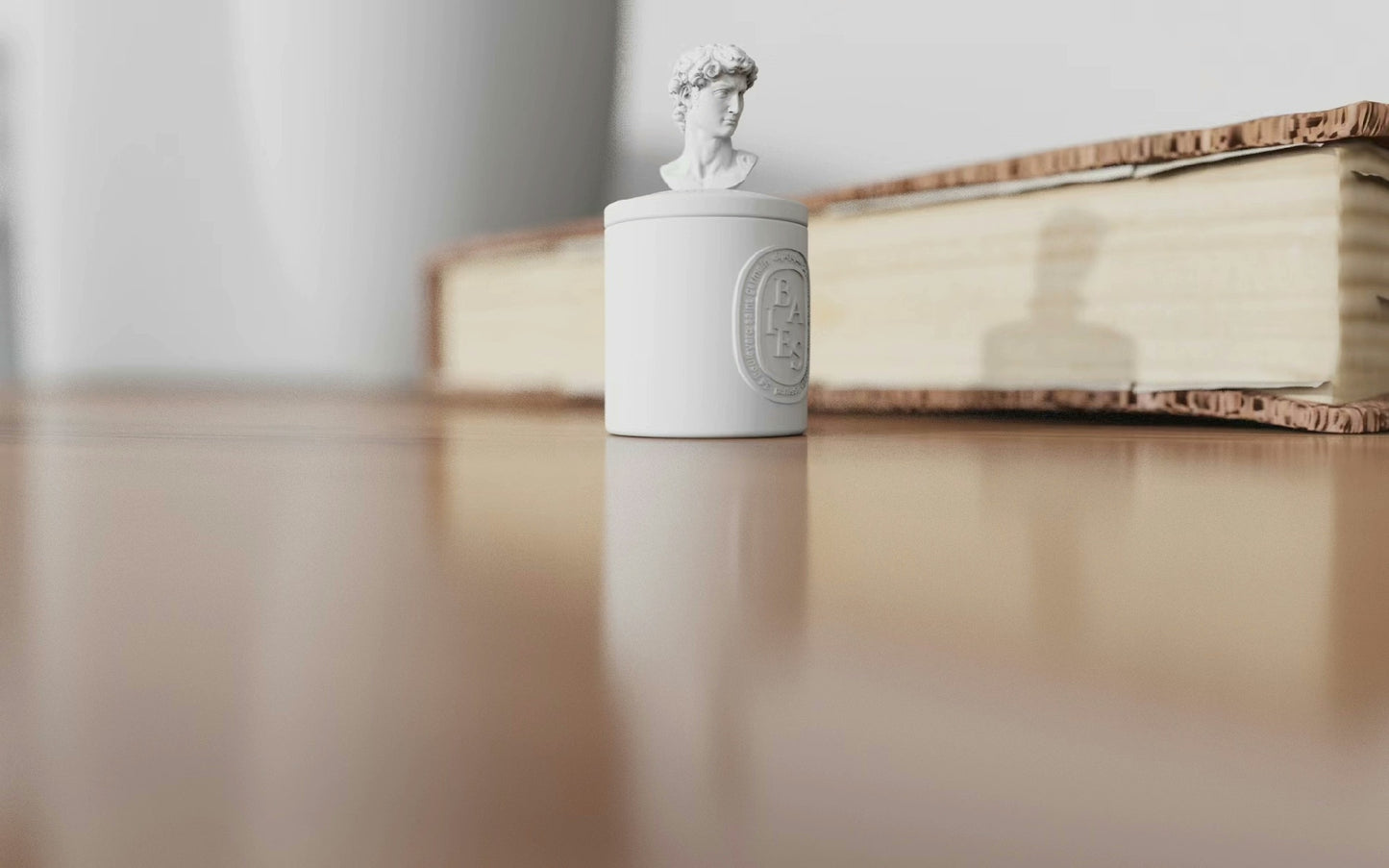 Estatua de David en miniatura a escala 1:12, juguete, taza de aromaterapia, tarro de almacenamiento con tapa