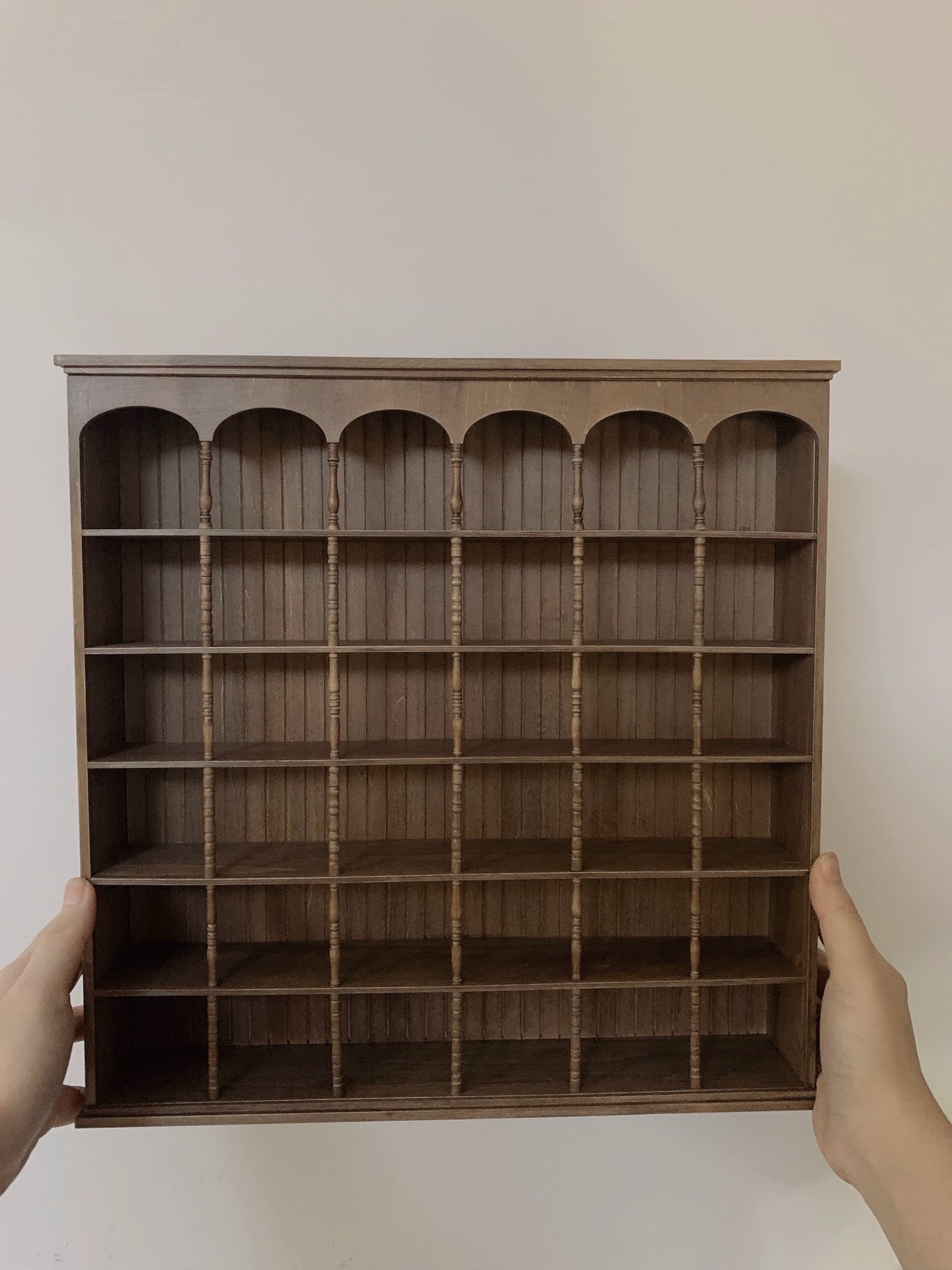 1:6 Scale 1:12 Scale Wooden Cabinet Bookshelf Display Shelf Miniature Dollhouse Furniture For Blythe Dolls