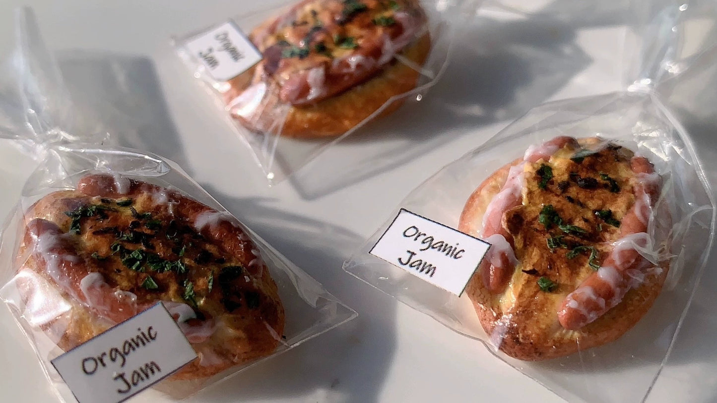1:12 Scale Miniature Sausage Cheese Bread BJD OB11 Dollhouse Food Accessory