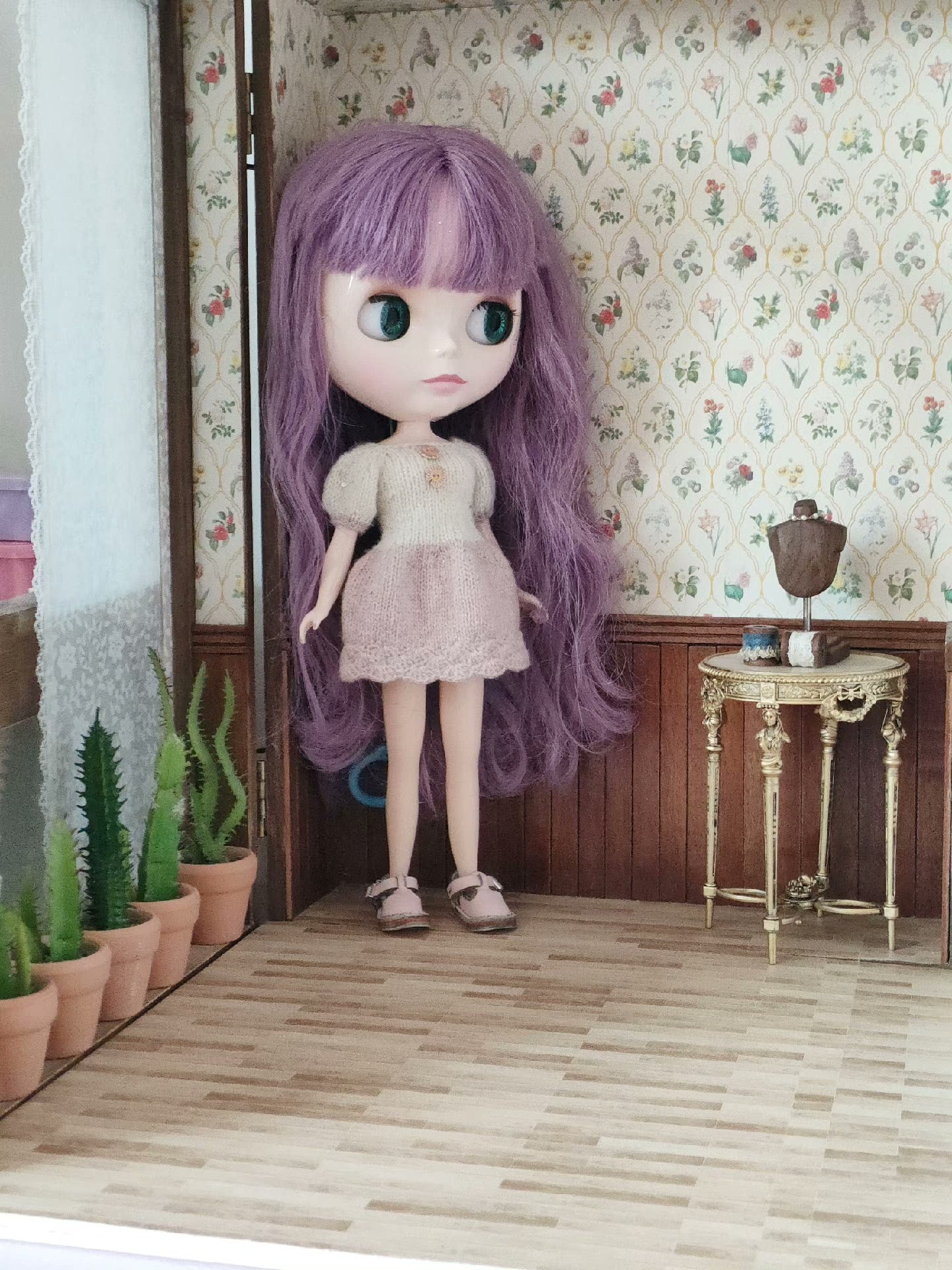 Caja de almacenamiento de muñecas acrílicas a escala 1:12 para muebles de casa de muñecas en miniatura, vitrina para 2 muñecas BJD