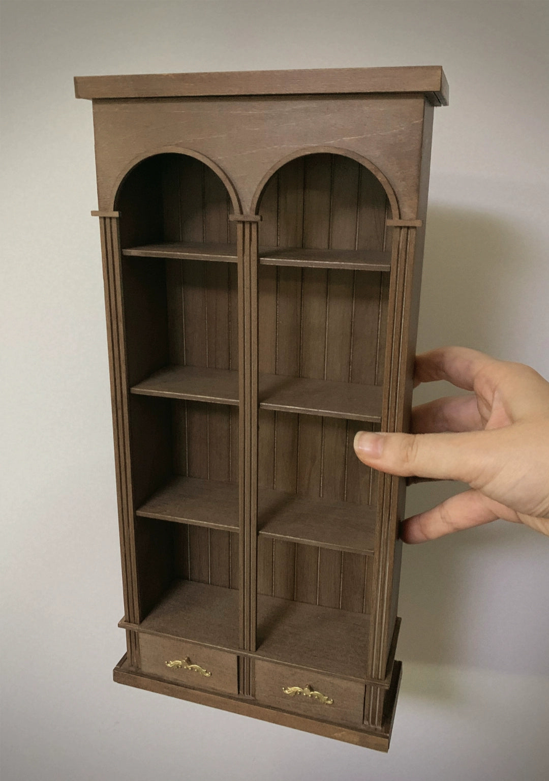 1:6 Scale 1:12 Scale Wooden Cabinet Bookshelf Storage Shelf Miniature Furniture For Blythe Dollhouse