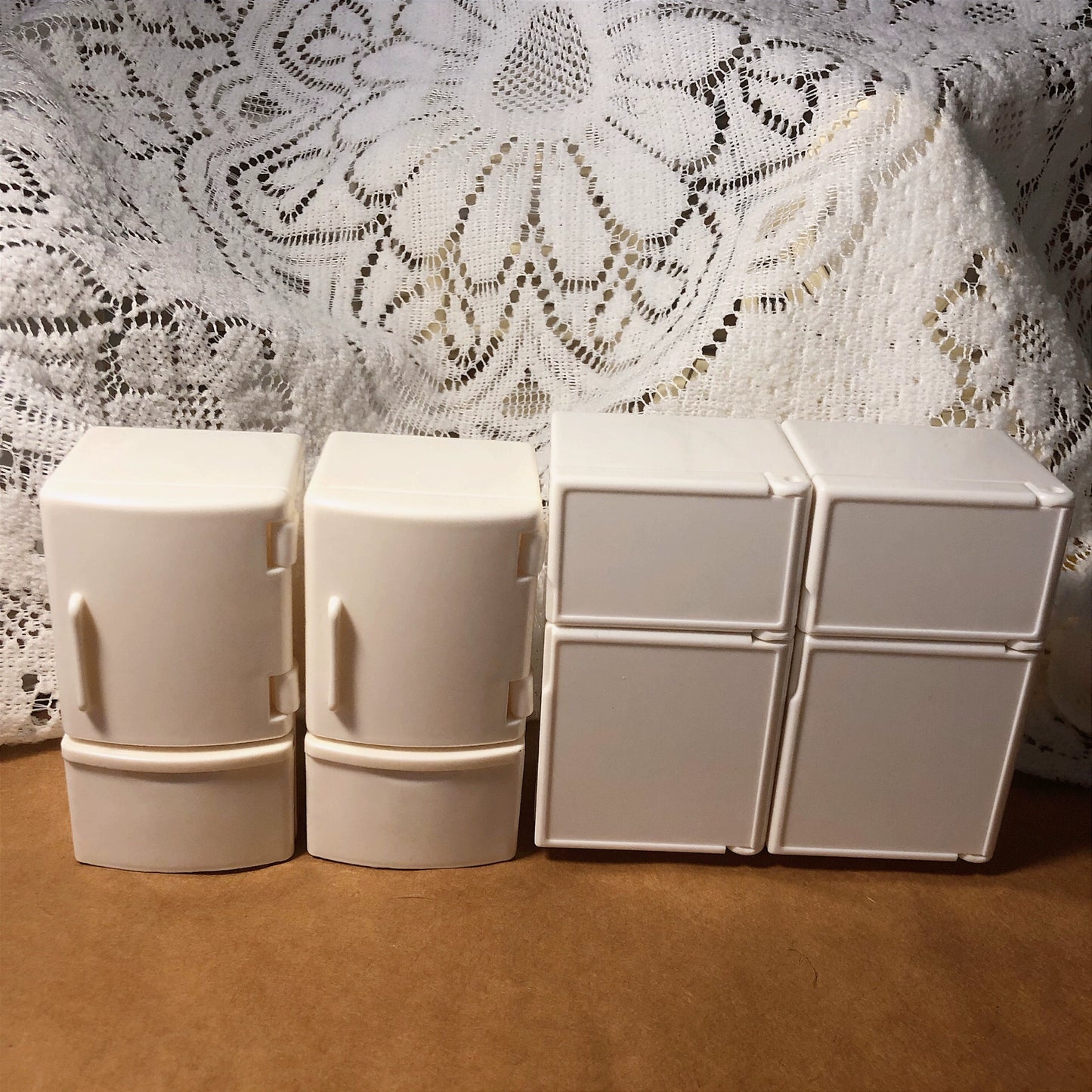 1:12 Scale Miniature Refrigerator With Drawer And Shelf White For Dollhouse Kitchen