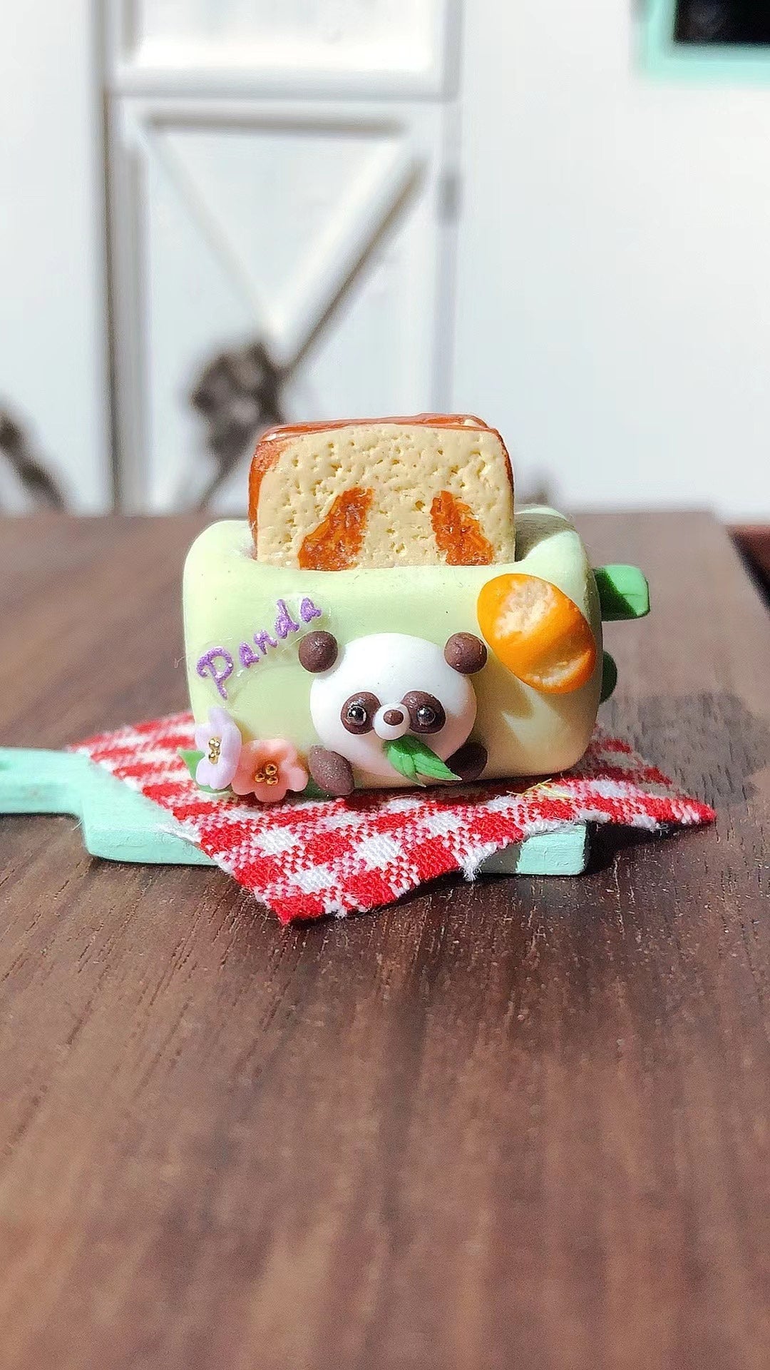 Machine à pain miniature à l'échelle 1:12 pour maison de poupée, scène de boulangerie avec gâteau, jeu de nourriture miniature