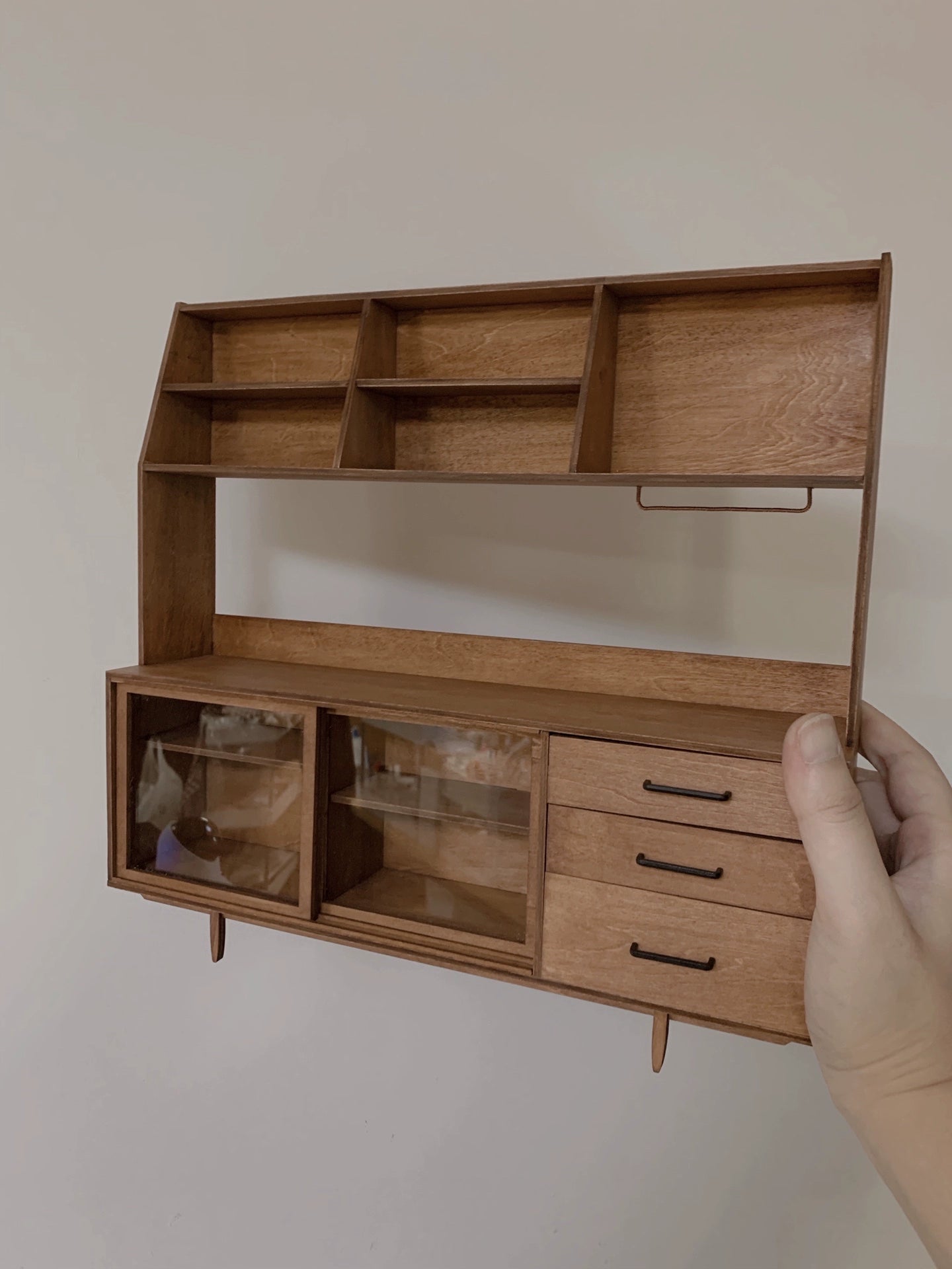 1:6 Scale 1:12 Scale Miniature Dollhouse Furniture Wooden Cabinet Sideboard Kitchen Dining Room Miniature Decor