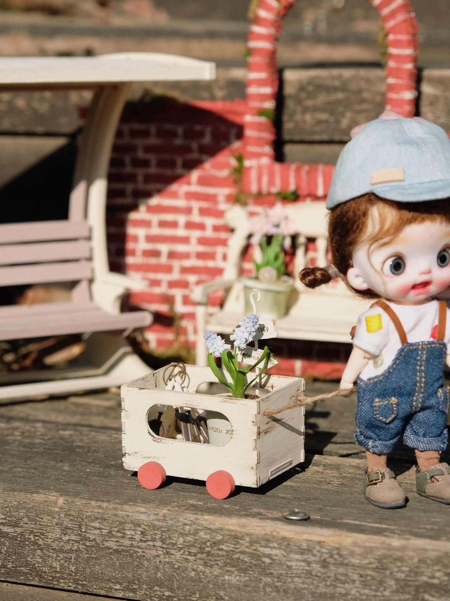 Kit de materiales en miniatura para armar: Caja de remolque pequeña