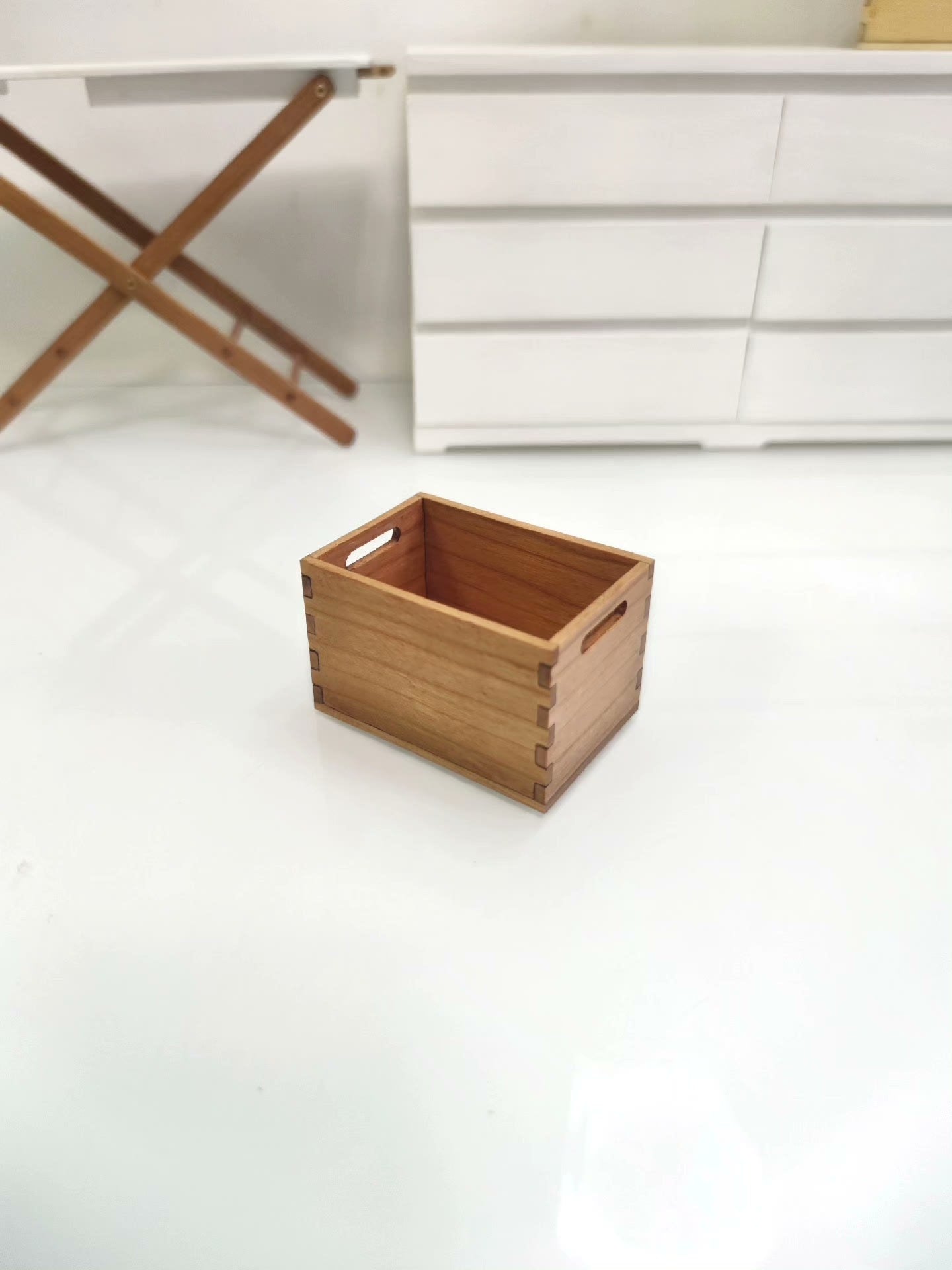 Panier de rangement miniature à l'échelle 1:12, accessoire pour maison de poupée