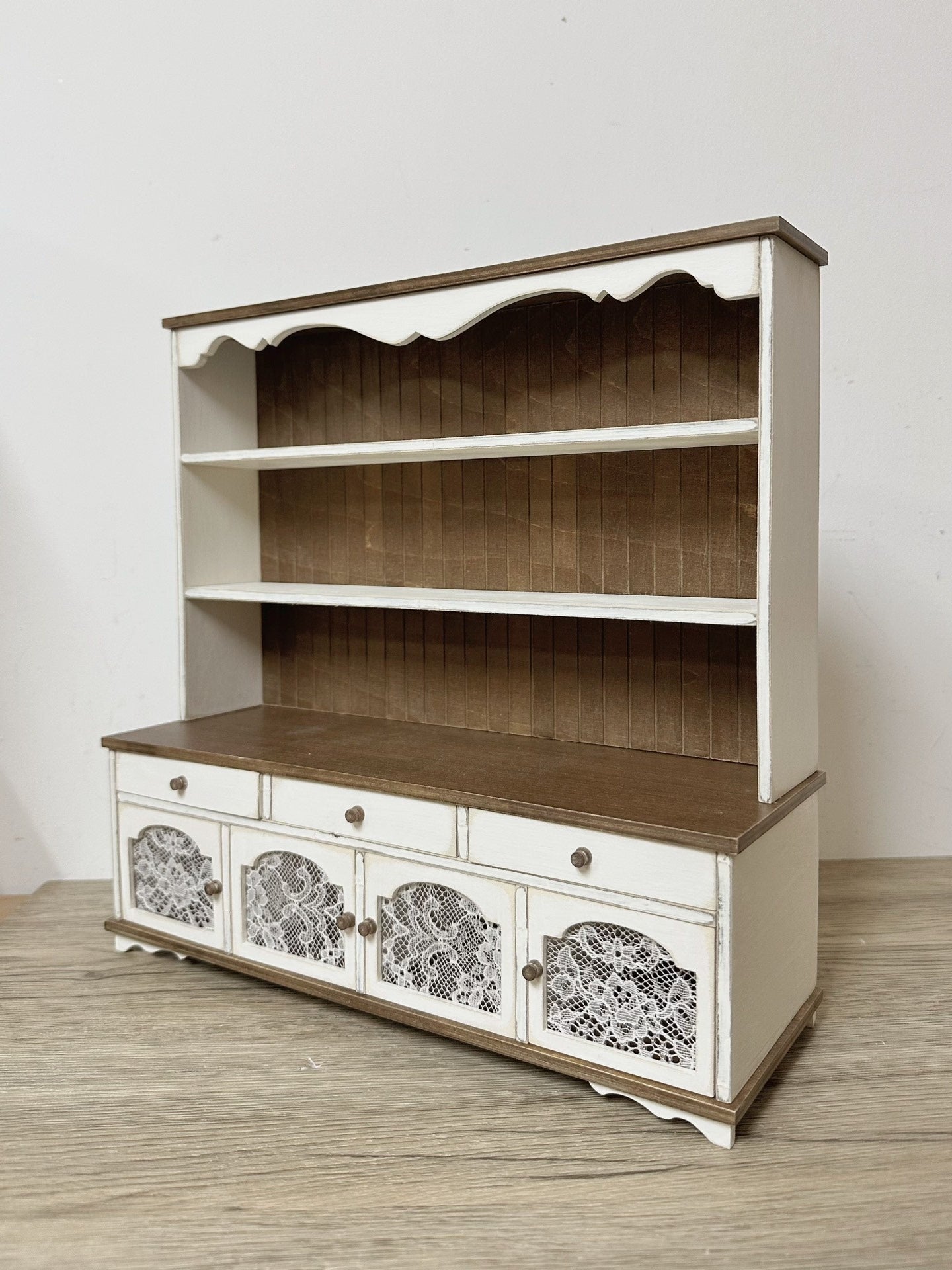 1:12 Scale Miniature French Vintage Sideboard Cabinet Dollhouse Furniture For Living Room Kitchen