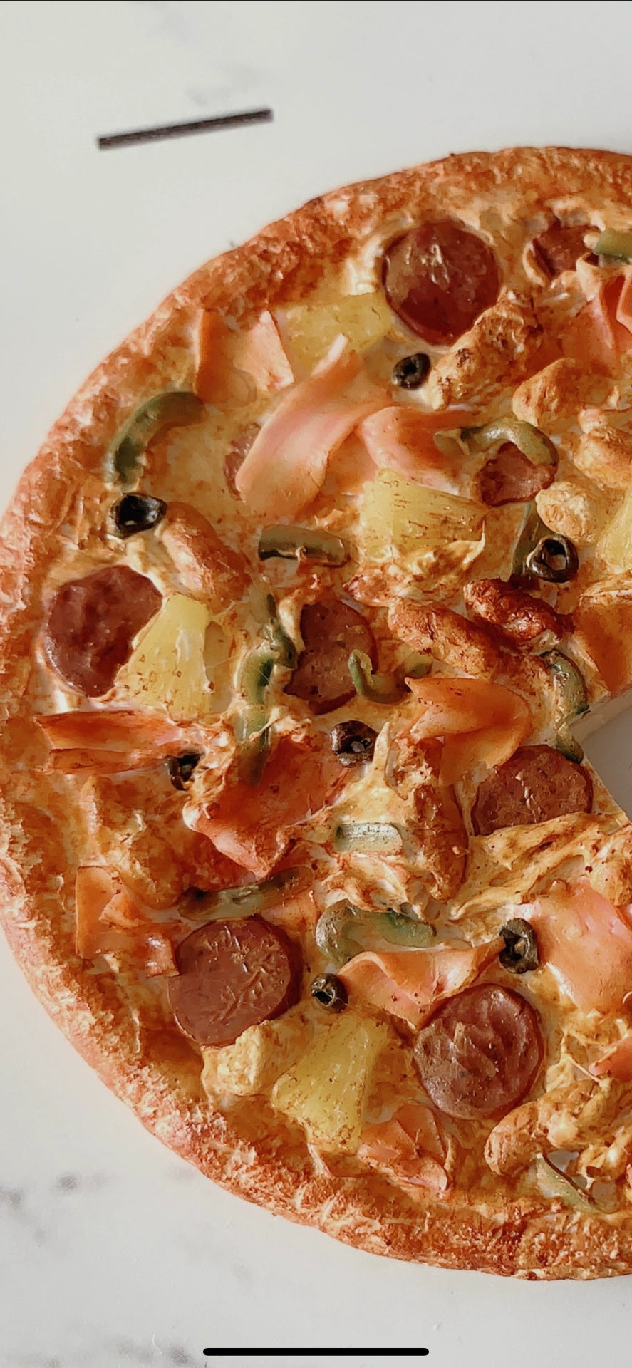 1:12 Scale Miniature Polymer Clay Pizza Customizable Size For Dollhouse Kitchen Accessory