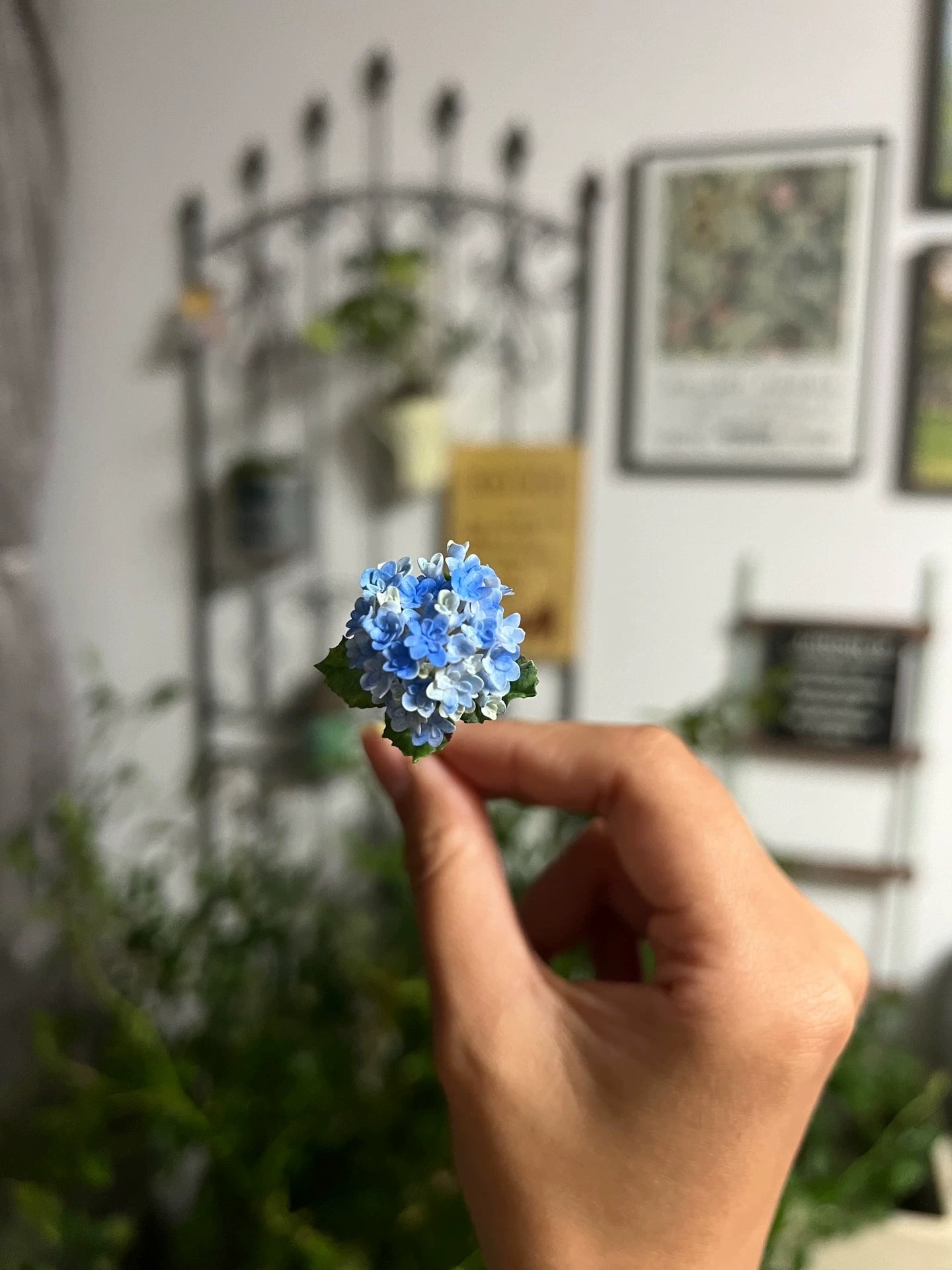 1:6 Scale Miniature Hydrangea Flowers For Blythe Dollhouse Decor