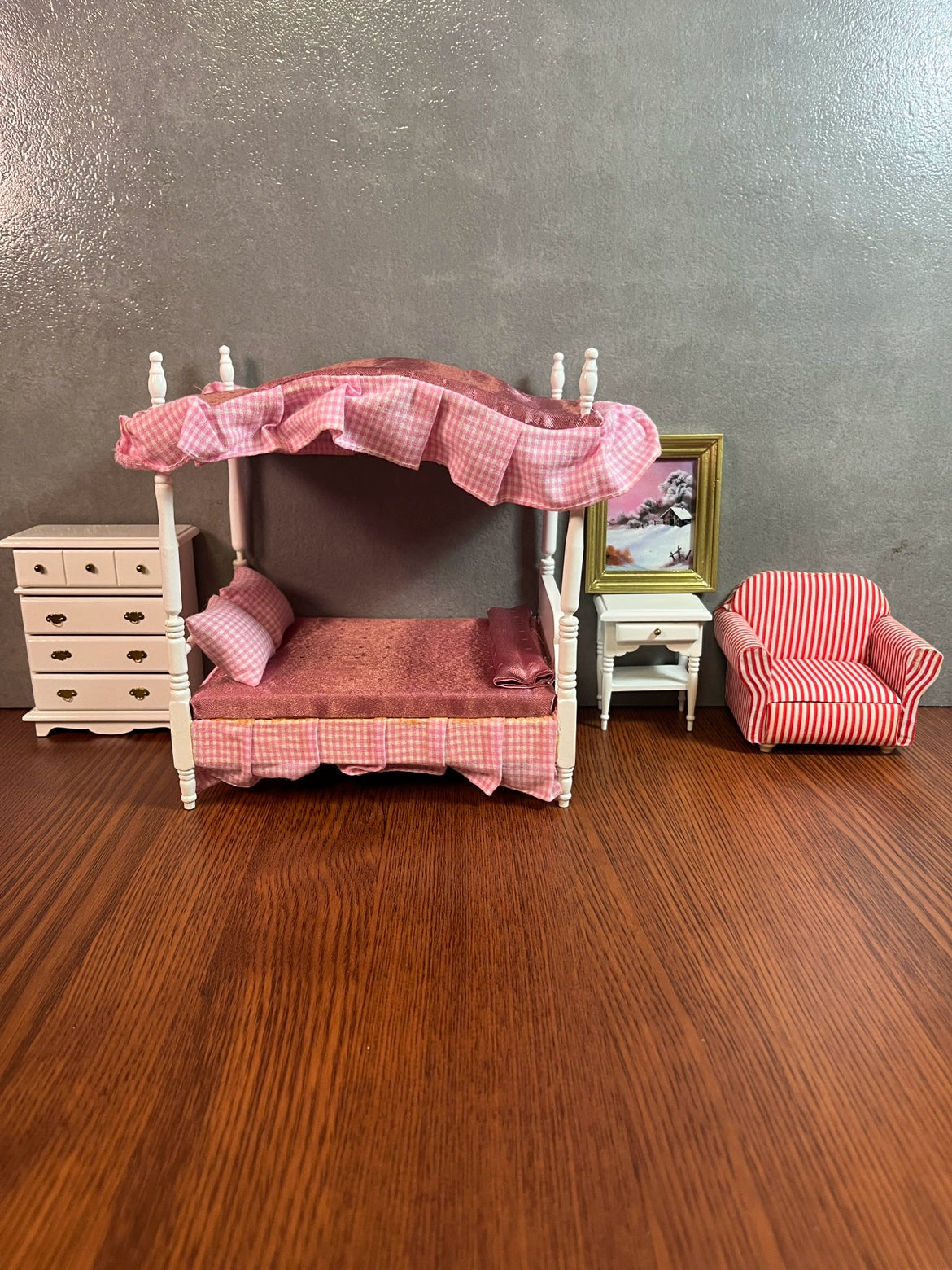 Conjunto de muebles de casa de muñecas en miniatura a escala 1:12 para figuras de acción BJD GSC OB11 y exhibición de modelos