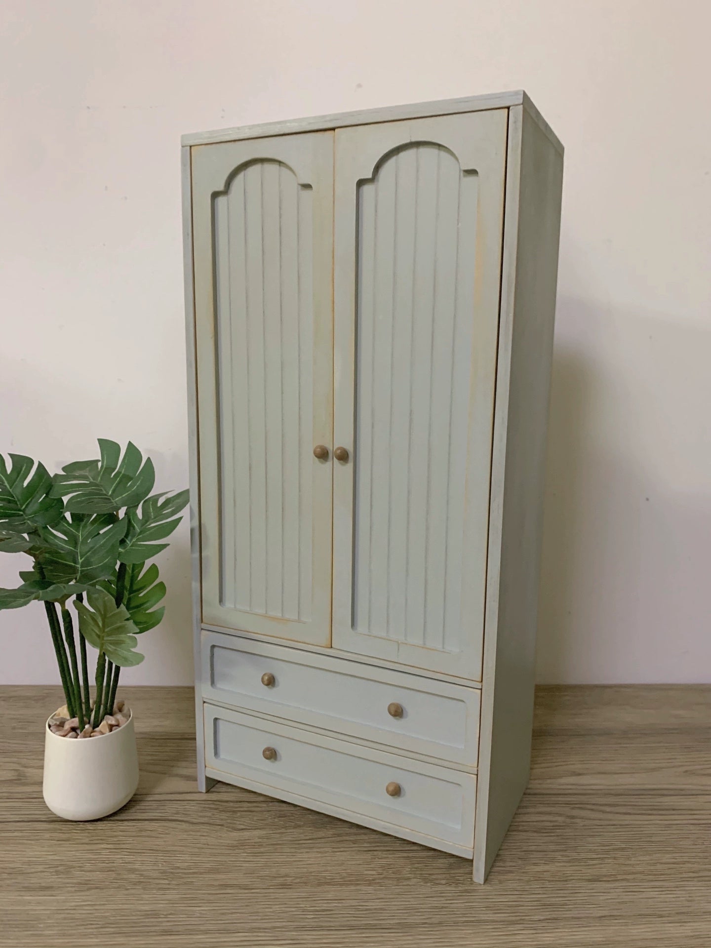 1:6 Scale Miniature Wooden Cabinet Dollhouse Furniture For Blythe Dolls Kitchen Living Room Display