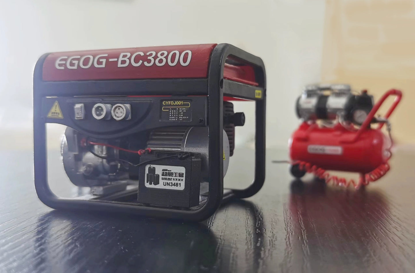 Coche RC Crawler a escala 1:10, generador diésel, modelo Tamiya, accesorio de camión, simulación de escalada, capo