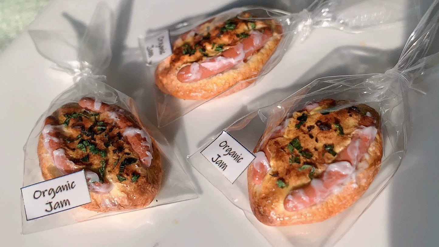1:12 Scale Miniature Sausage Cheese Bread BJD OB11 Dollhouse Food Accessory