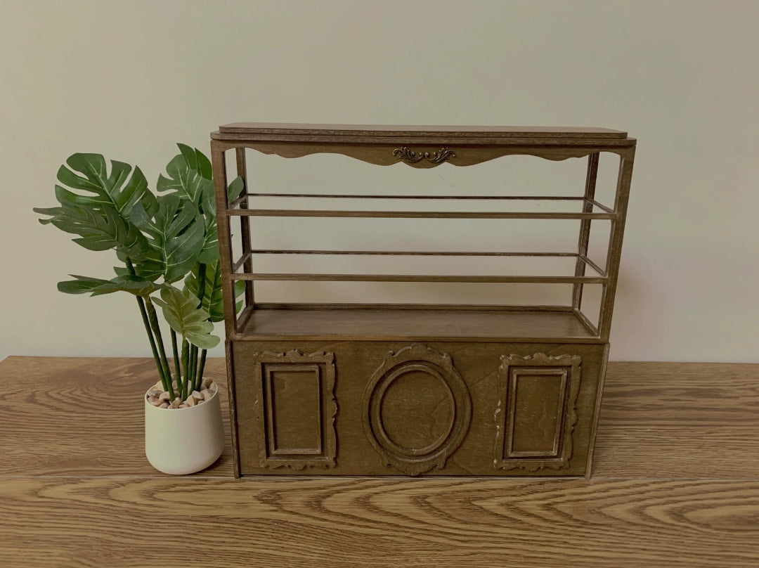 1:6 Scale 1:12 Scale Wooden Bread Cabinet Cake Display Miniature Dollhouse Furniture For Blythe Dolls