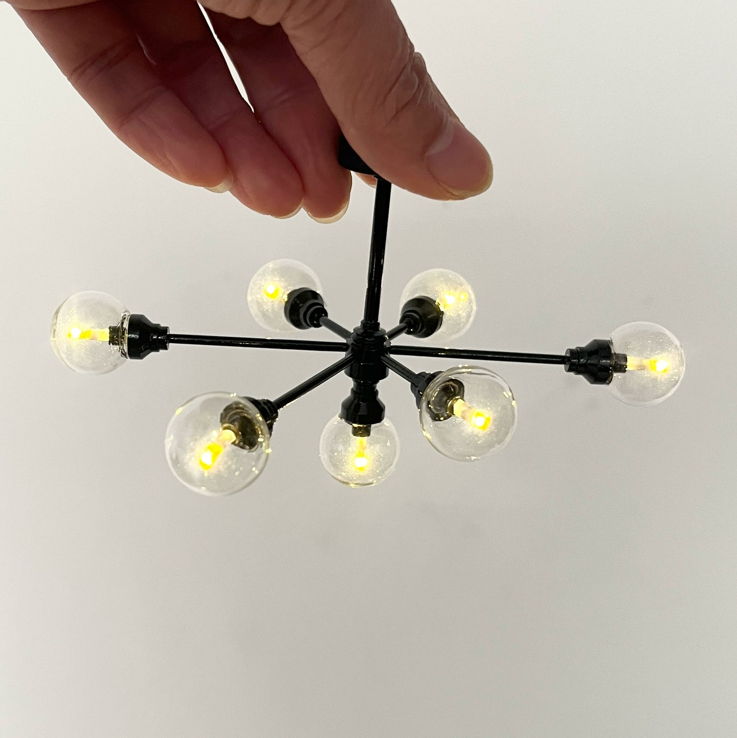 Lampe lumineuse sans fil à haricot magique pour maison de poupée, échelle 1:6, échelle 1:12, BJD Blythe
