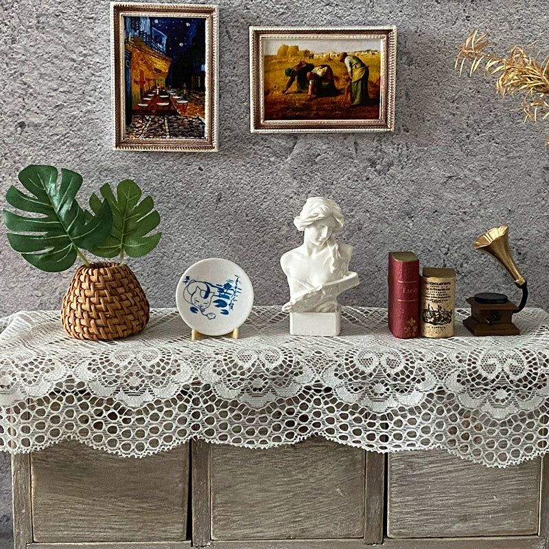 Accesorios para escenas en miniatura, escala 1:6, escala 1:8, escala 1:10, soporte de exhibición decorativo, accesorios para casas de muñecas en miniatura DIY