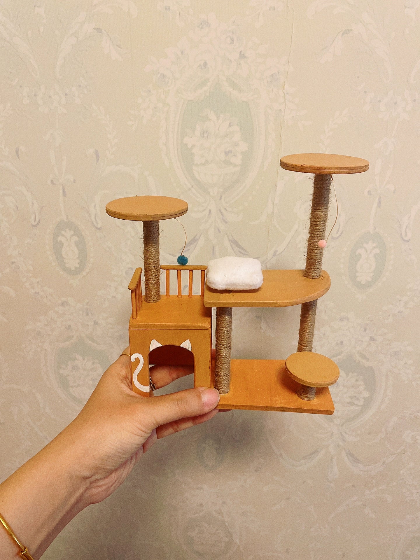 Ensemble de meubles miniatures pour maison de poupée, échelle 1:6, pour salle de jeux pour animaux de compagnie