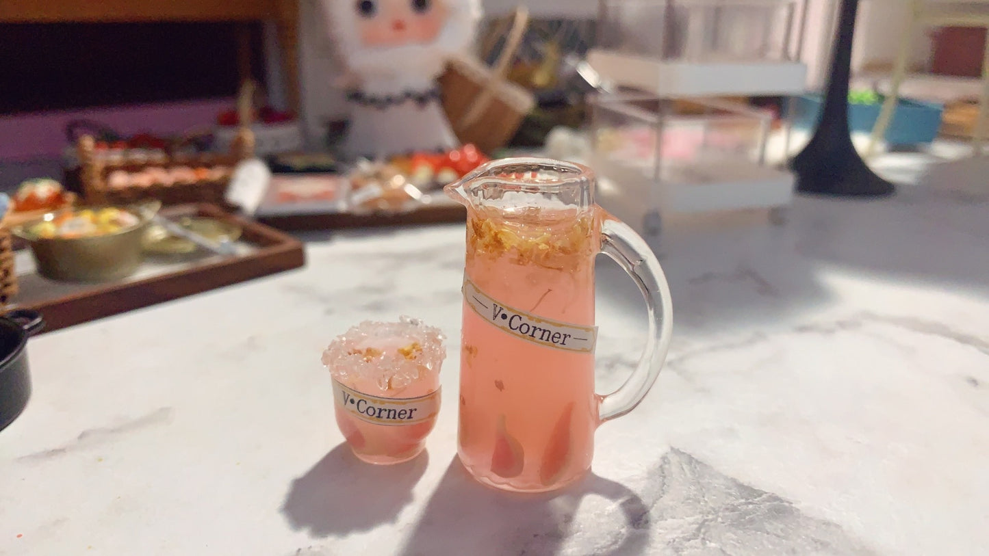 1:12 Scale Miniature Drink Stickers Dollhouse Accessories