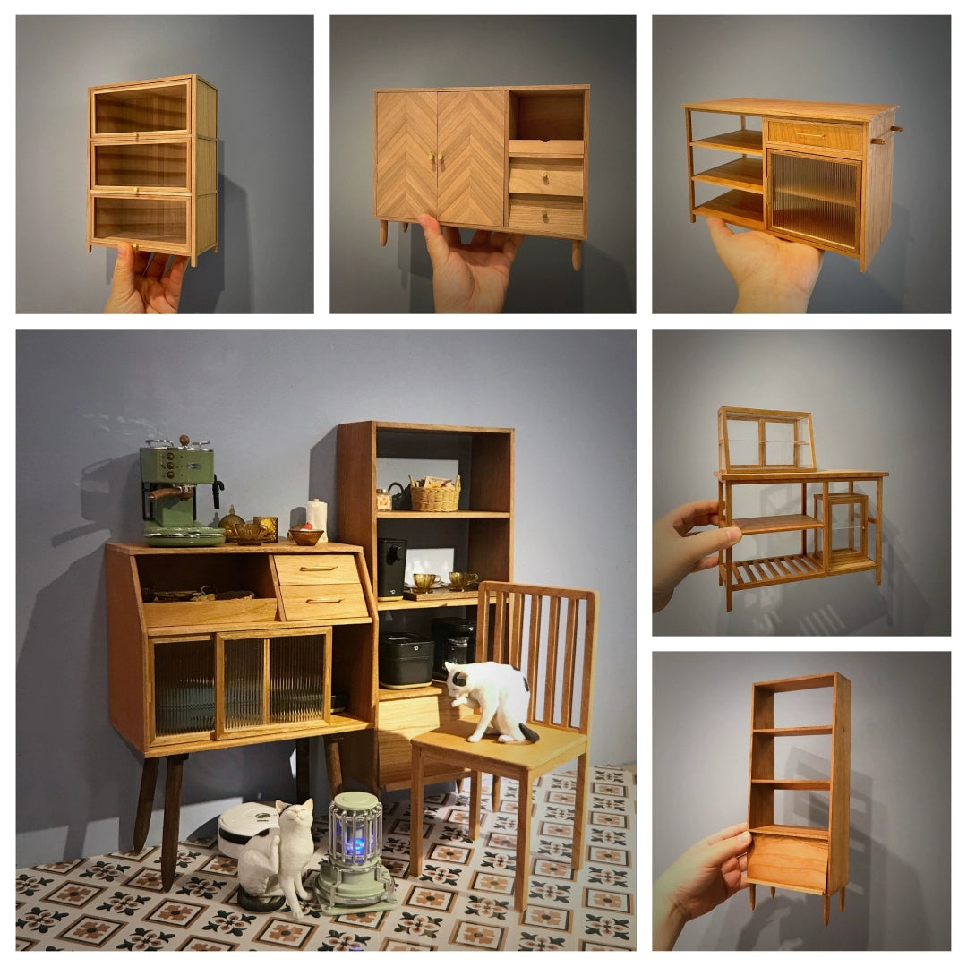 Muebles de casa de muñecas personalizados en miniatura