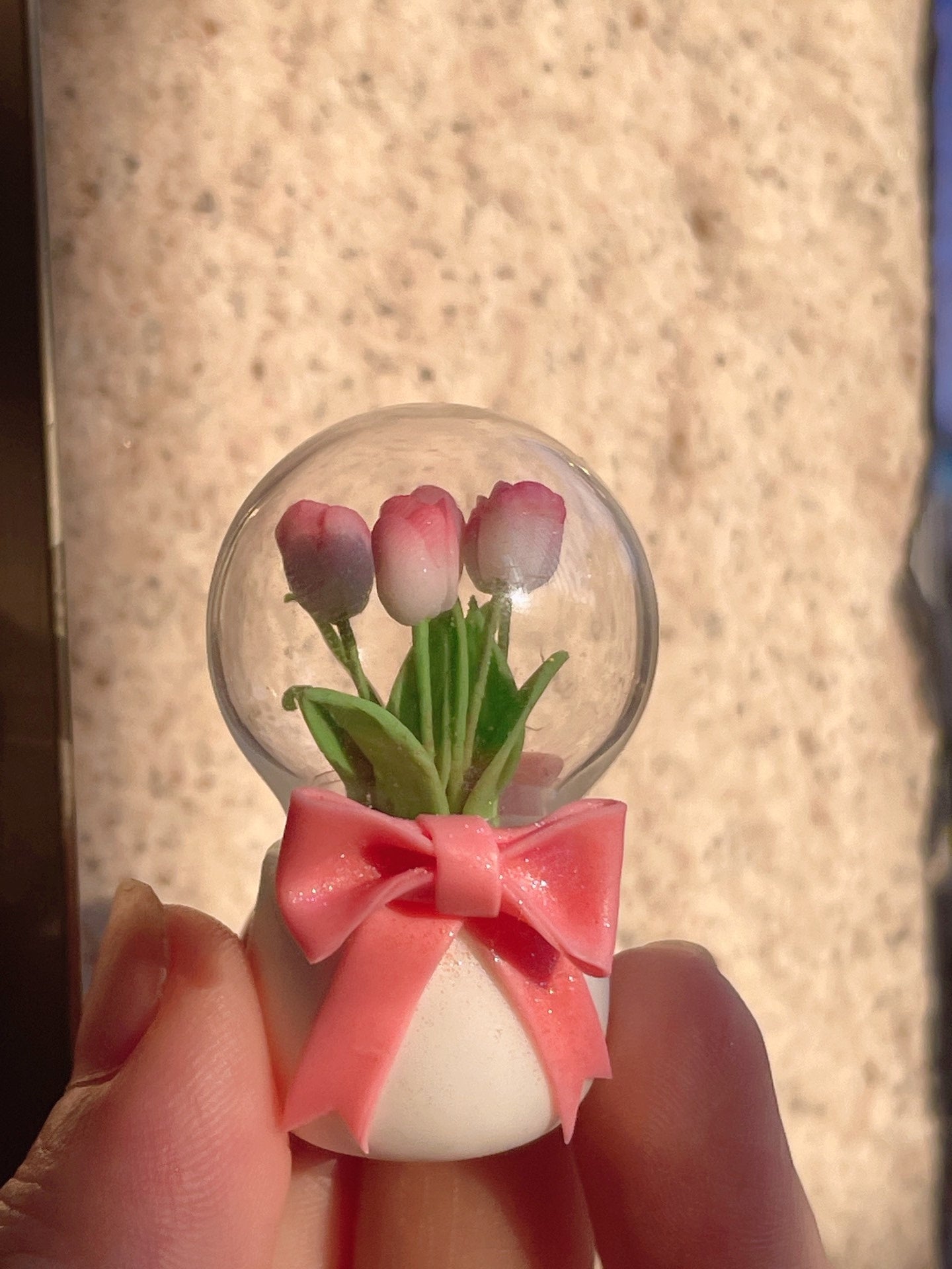 Tulipes miniatures en argile à l'échelle 1:12, scène de pâtisserie, décoration de maison de poupée, accessoires de jeu alimentaires miniatures