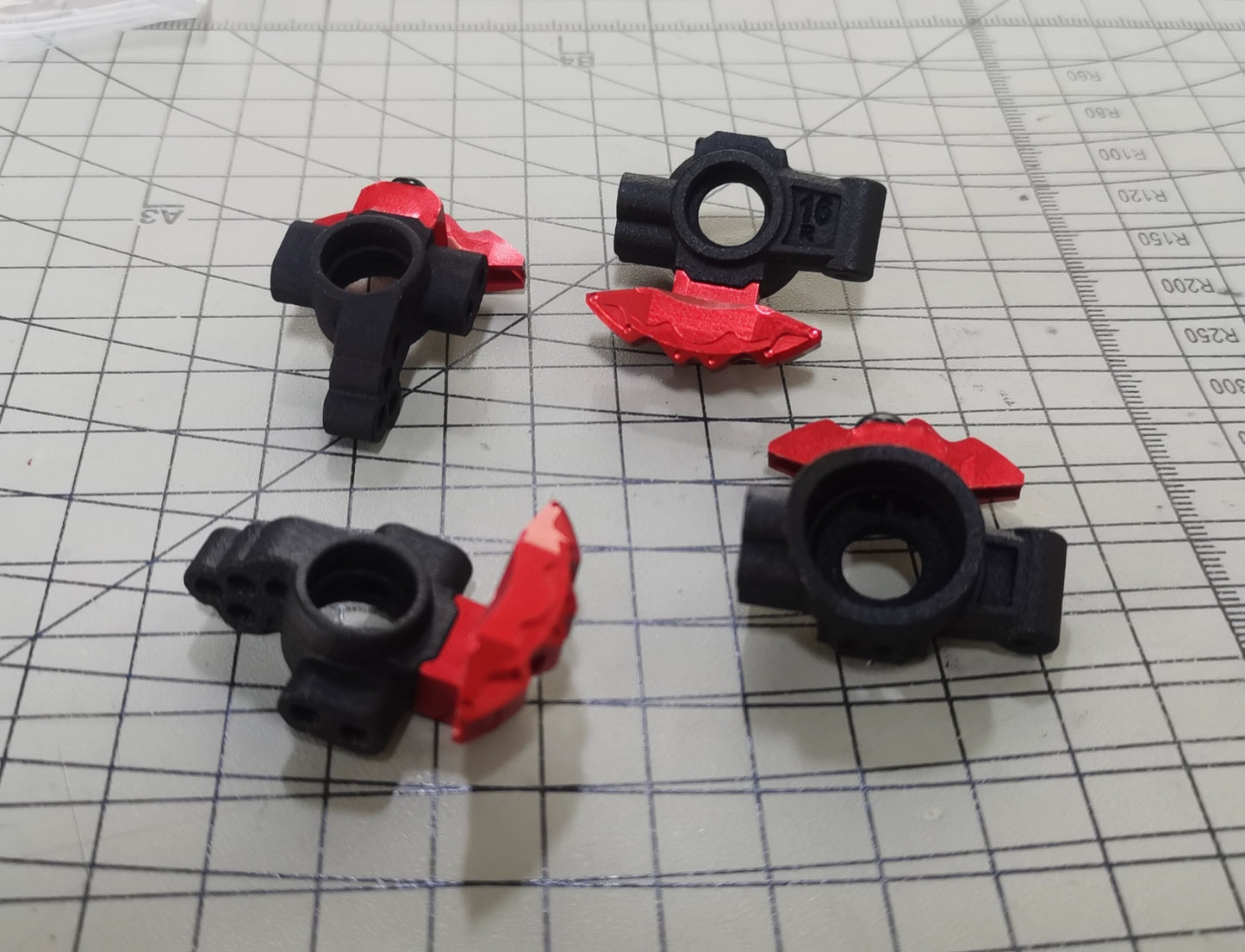Adaptador de disco de freno de pinza de chasis Yd 2 a escala 1:10, buje de dirección para coche de derrape RC