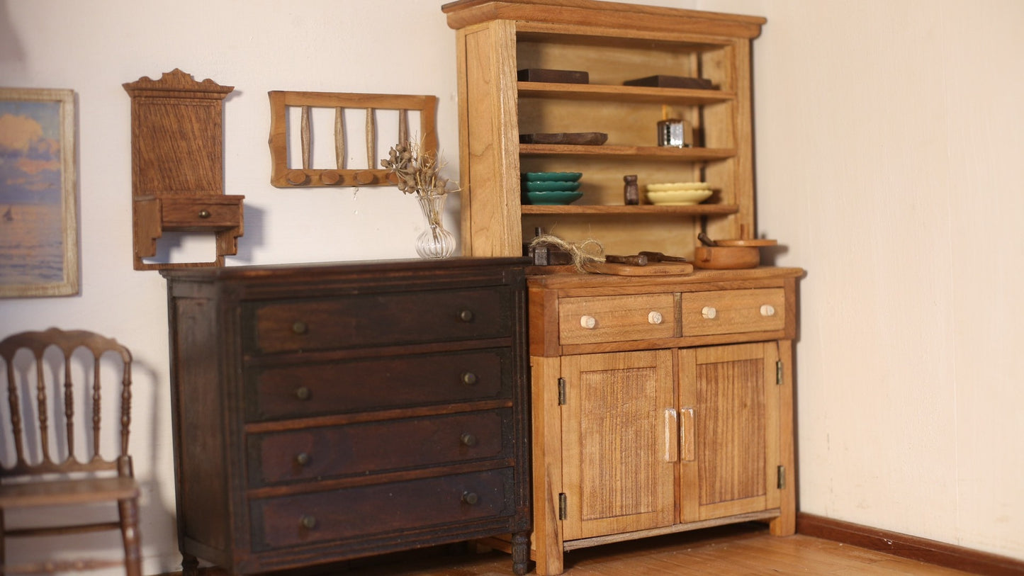 1:6 Scale American Country Style Sideboard Miniature Dollhouse Furniture
