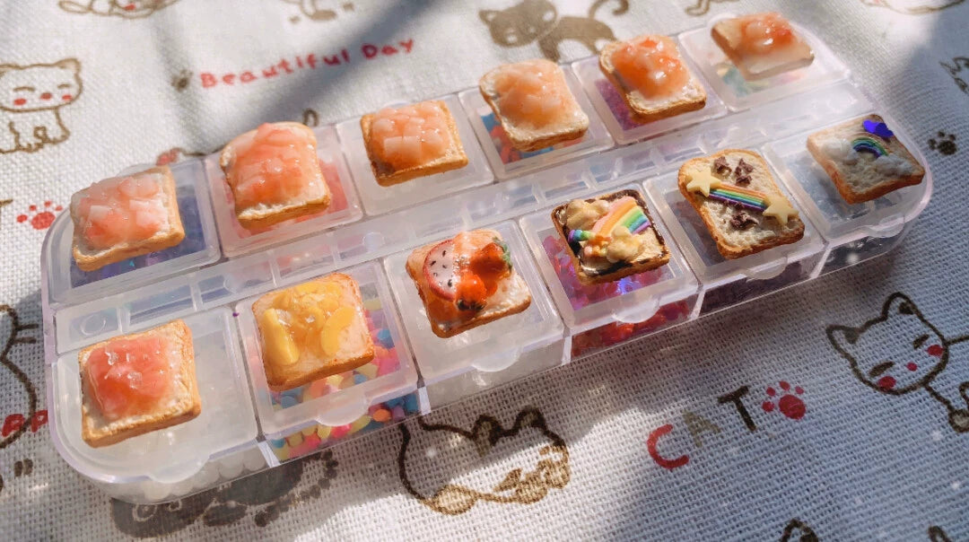 1:12 Scale Miniature Polymer Clay Bread Slices Simple And Detailed Options For Dollhouse Kitchen Decor