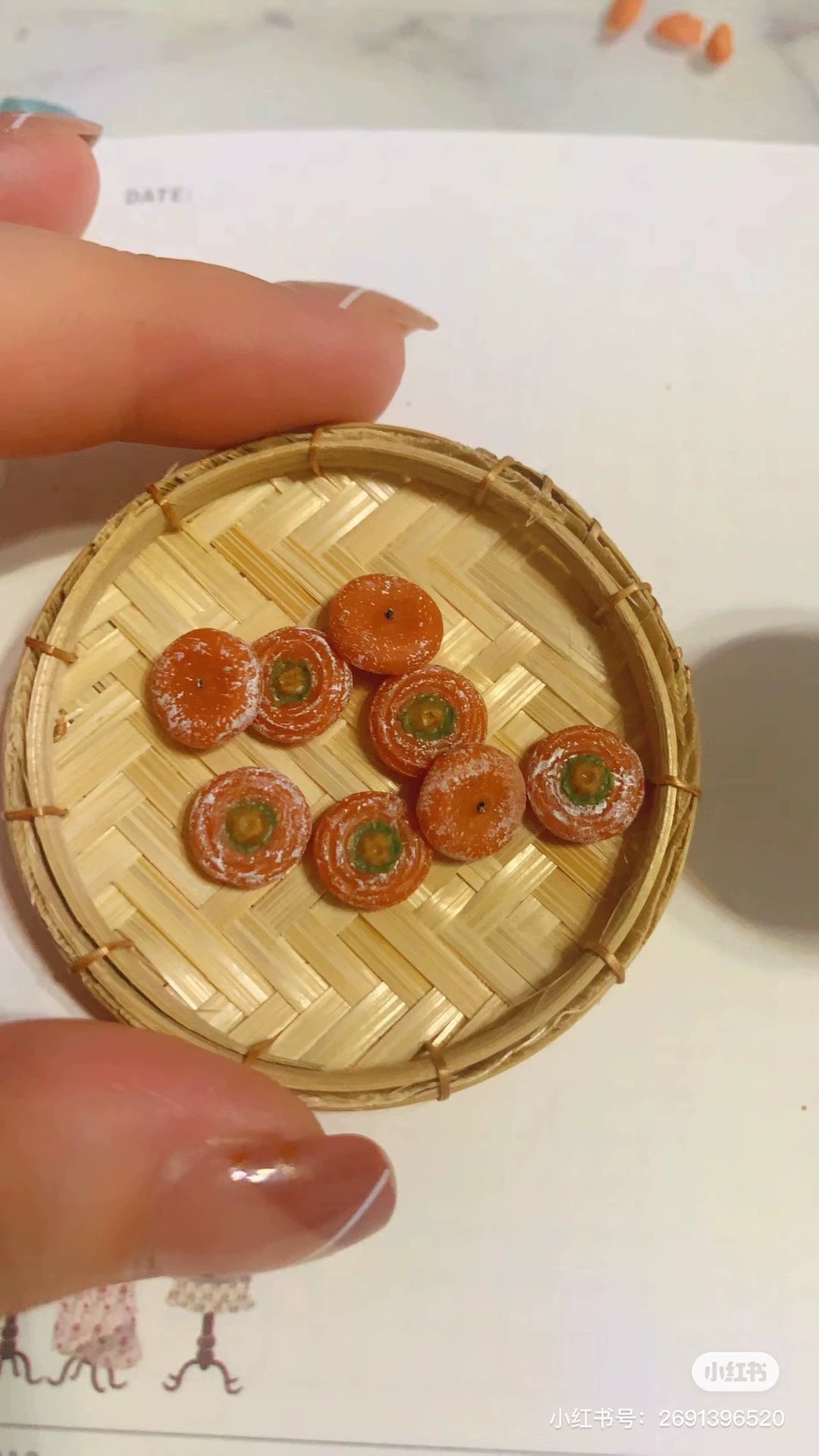 1:12 Scale Miniature Persimmons And Dried Persimmons Set For Dollhouse Kitchen Decor